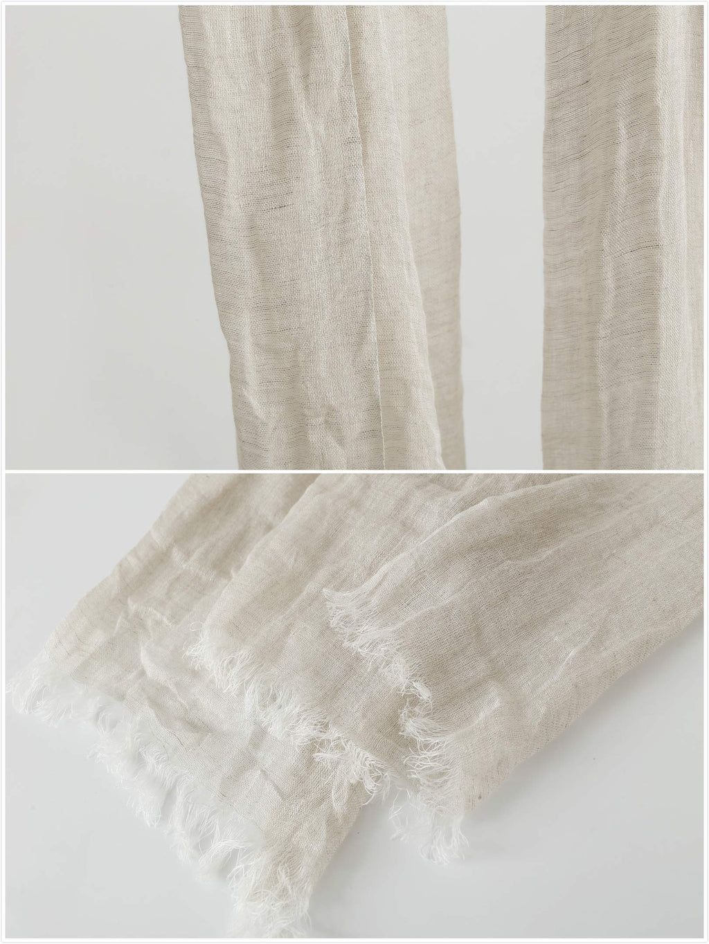 Jeelow Lightweight Summer Scarf Light Shawl Wrap Linen Feel Scarves For Men And Women