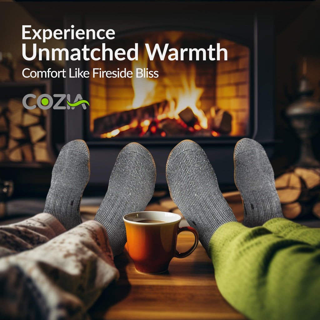 COZIA Merino Wool Socks for Men & Women Casual Warm Winter Cozy Thermal Socks
