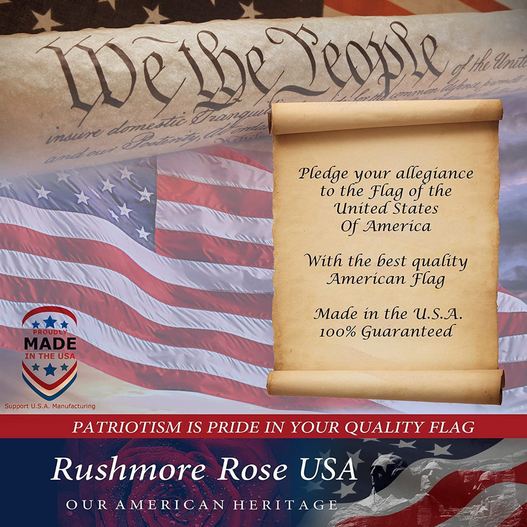 2X3 American Flag for Outside | American Flag Made in USA Heavy Duty American Flags for Outside 2X3 with Embroidered Stars and Sewn Stripes - All Weather US