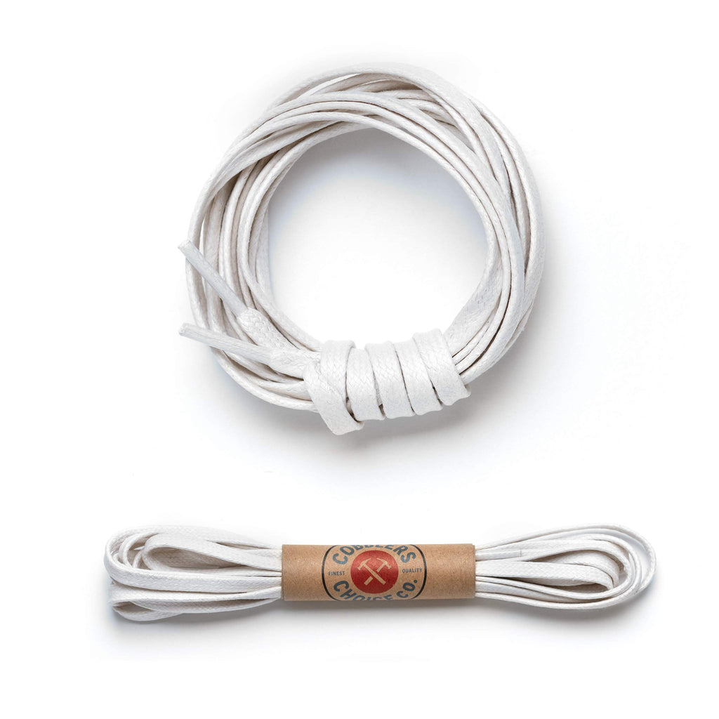 Premium Flat Waxed Cotton Boot Laces - Cobbler's Choice Shoe Laces - Durable and Beautiful!