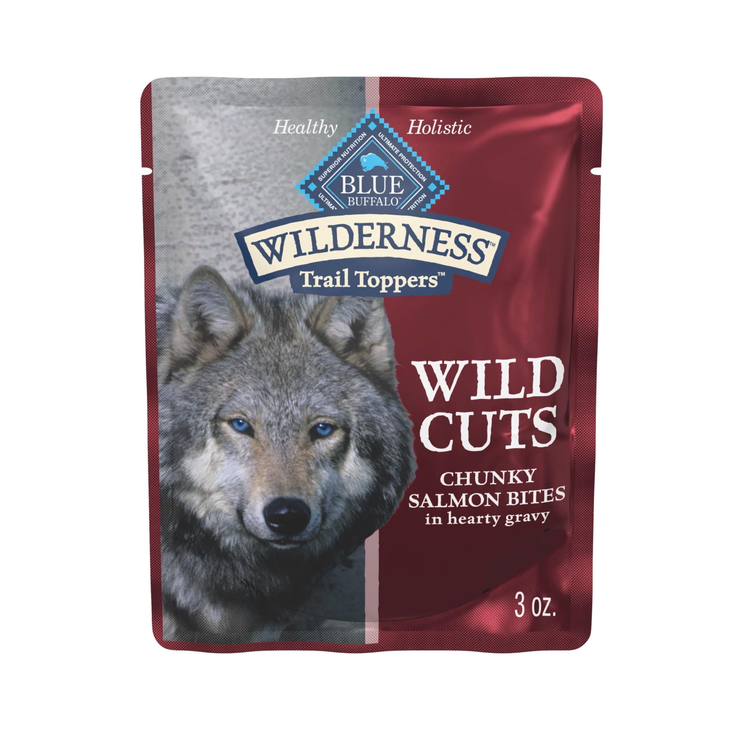 Blue Buffalo Wilderness Wild Cuts Trail Toppers Chunky Bites In Hearty Gravy - Beef - 3 Oz