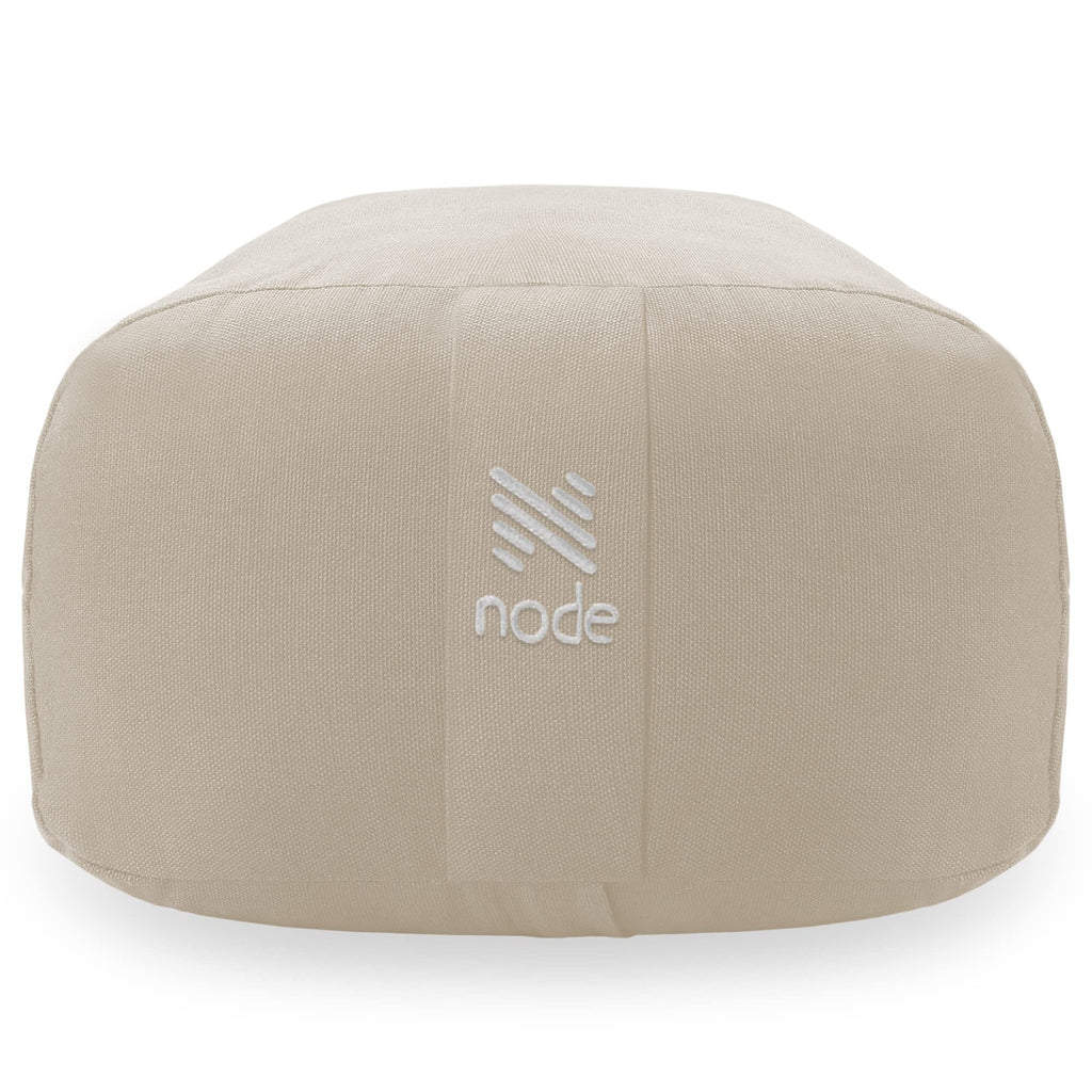 Yoga Meditation Cushion, 25" x 12" Rectangular Bolster with Organic Cotton Cover