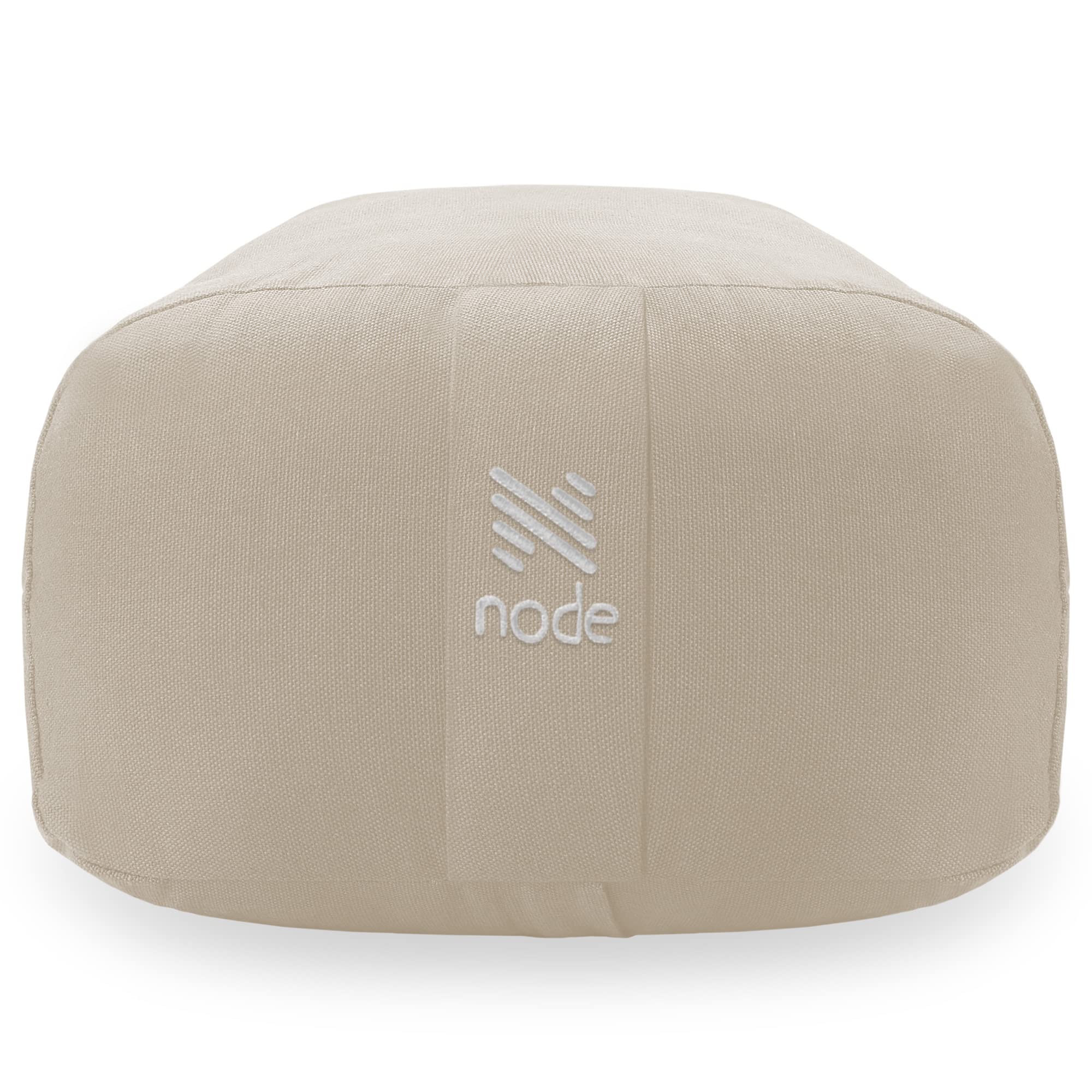 Yoga Meditation Cushion, 25" x 12" Rectangular Bolster with Organic Cotton Cover