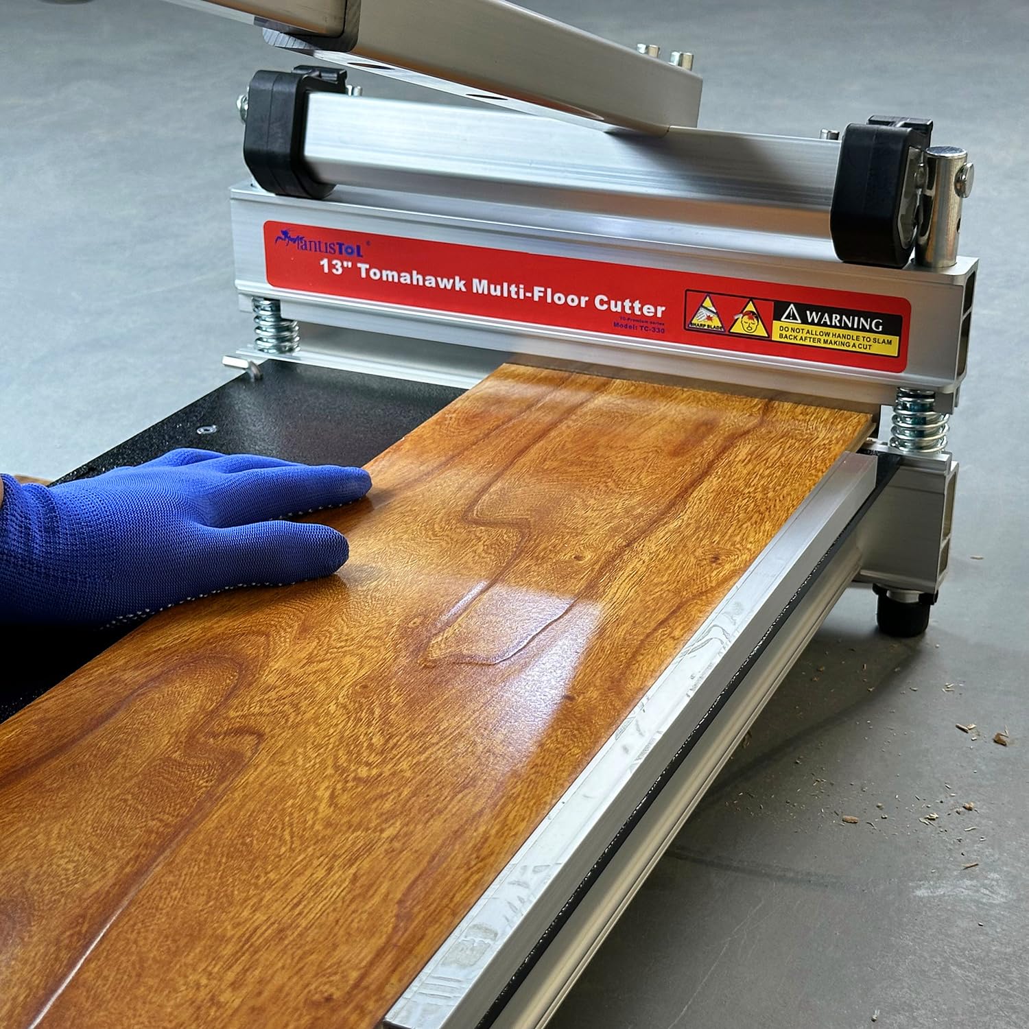 Heavy Duty Laminate/Vinyl Plank Cutter 13"; Instant 15/30/45 Angles to Cut Laminate, All Vinyl Planks, Engineer Wood, Siding & More in Just 1 Step; Super Cost-effective for Thanksgiving！