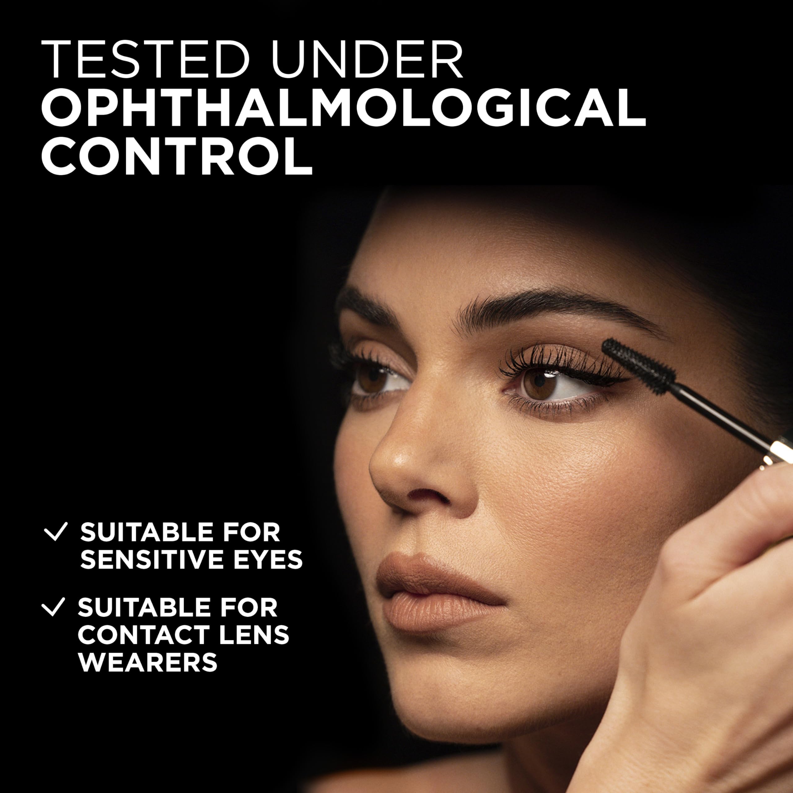 L'Oreal Paris Voluminous Panorama Mascara, Volumizing and Lengthening Formula, Longwear, Smudge-Resistant and Washable, All Night Black Mascara, 0.33 Fl Oz