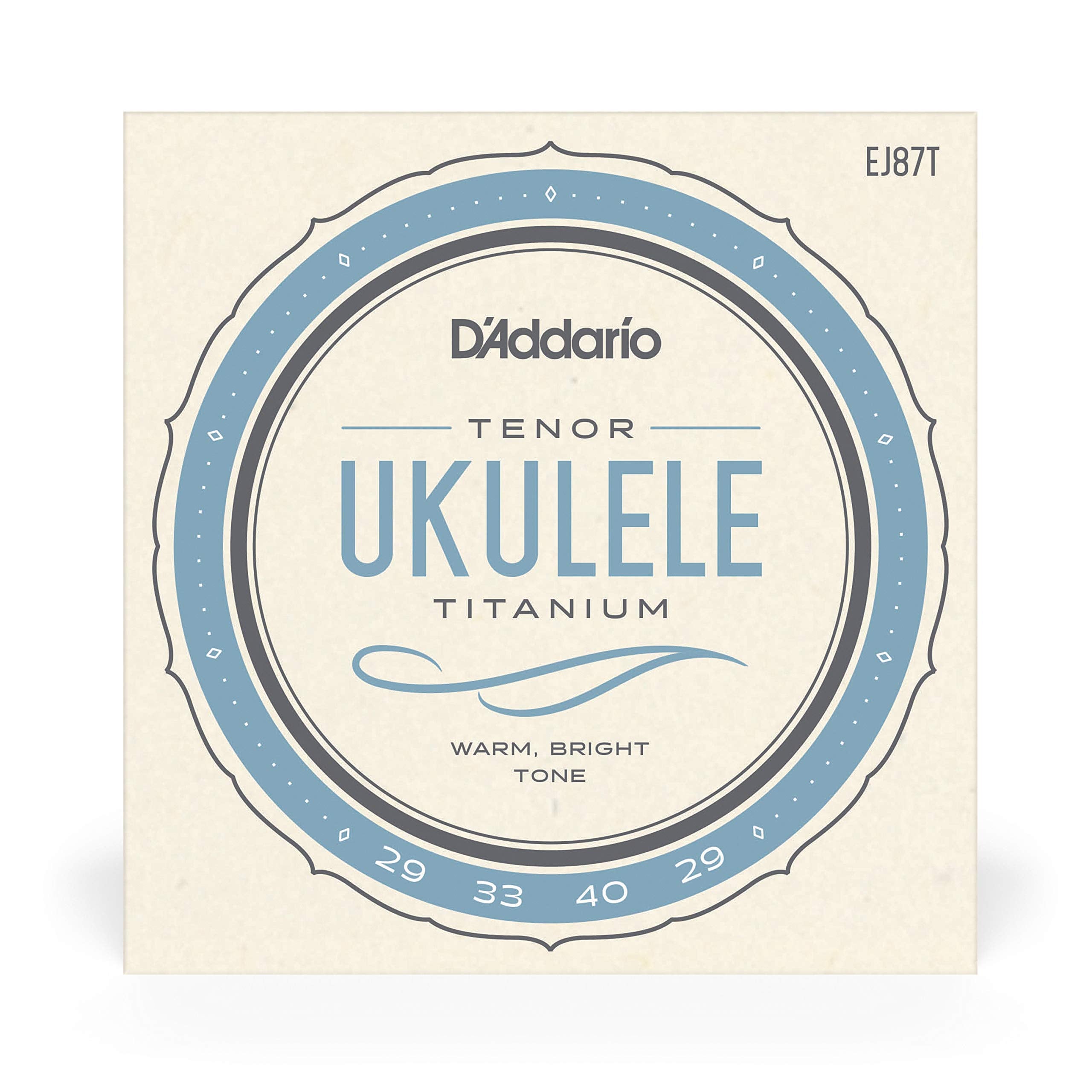 D'Addario Baritone Ukulele Strings, Fluorocarbon, EJ99B, 4-String Set, Pack of 1