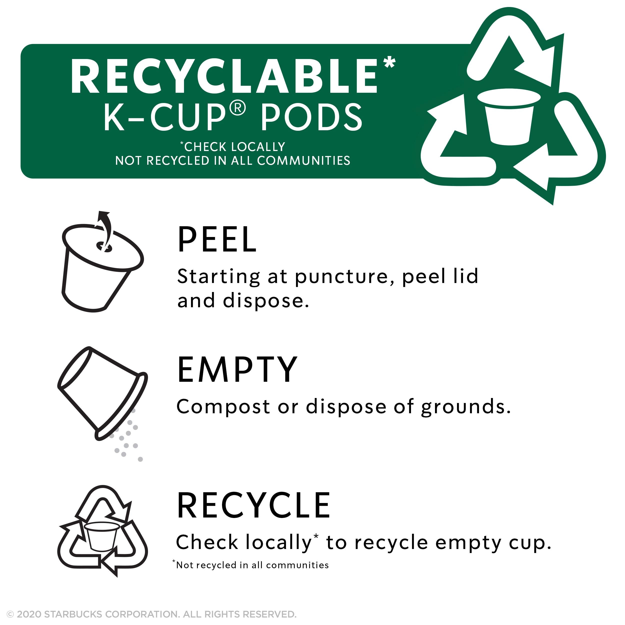 Starbucks Coffee K-Cup Variety Pack, 1 Cinnamon Dolce, 1 Hazelnut, 1 Mocha, 1 Cr�me Brulee, 1 Maple Pecan, 1 Caramel, 10 CT K-Cups, 1 CT