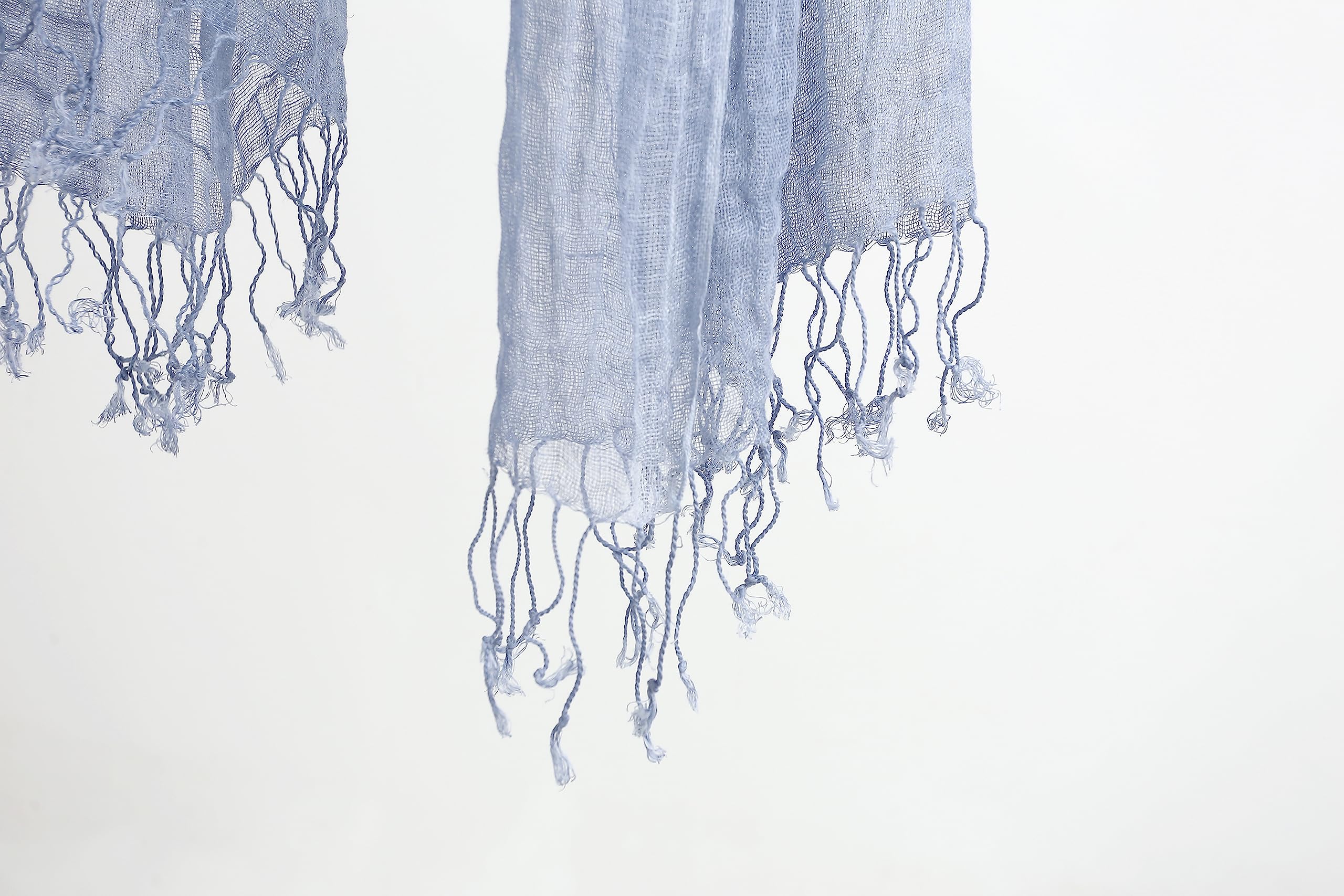 Jeelow Lightweight Summer Scarf Light Shawl Wrap Linen Feel Scarves For Men And Women