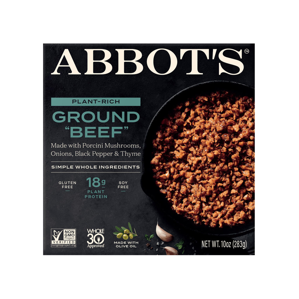Abbot’s Plant-Based Ground "Beef", Vegan, Gluten-Free, 10oz