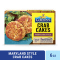 Gorton’s Crab Cakes Maryland Style, Real Crab Meat with Onions, Butter, and Seasoning, Frozen, 2 Count, 6 Ounce Package