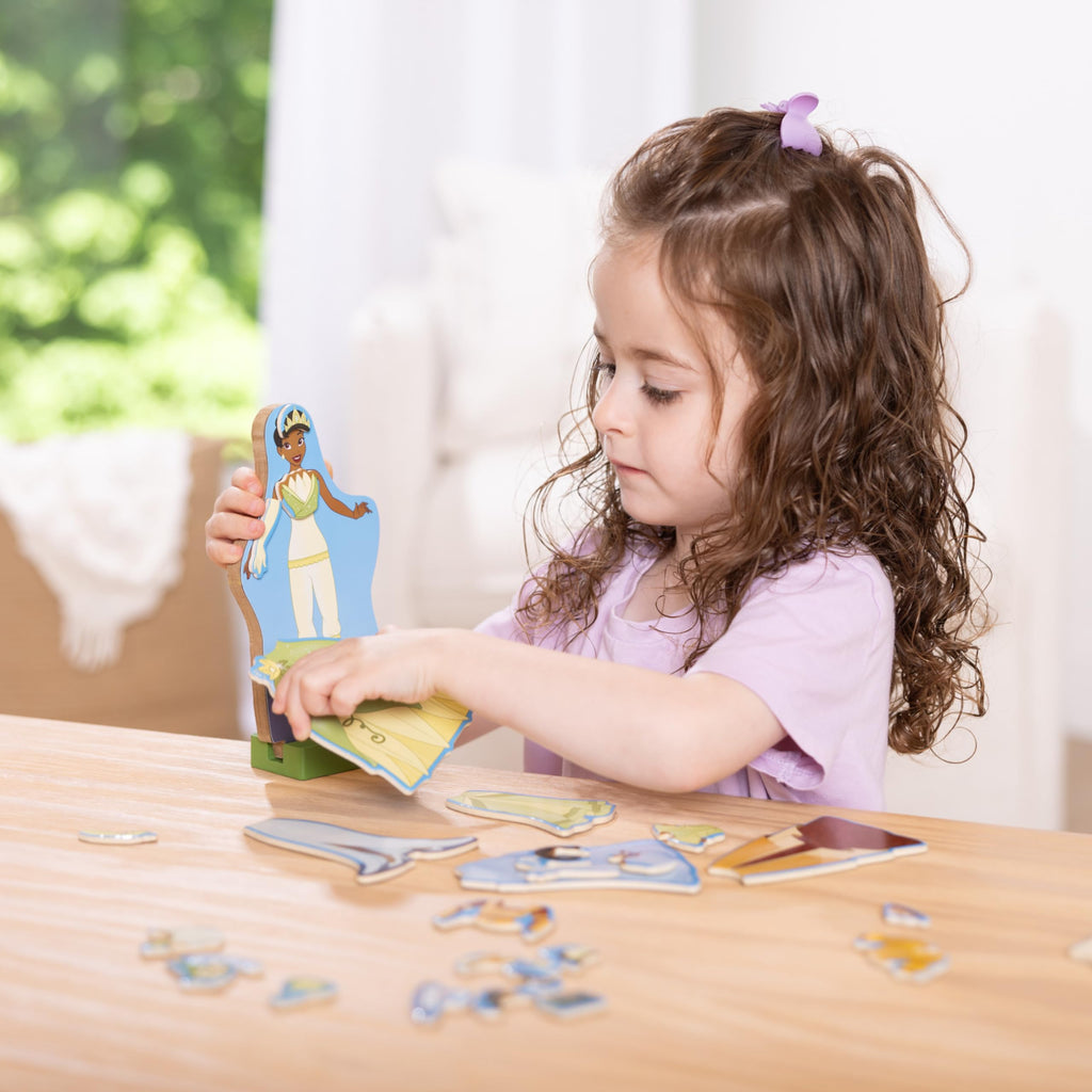 Melissa & Doug Disney Princess Ariel Magnetic Dress-Up Wooden Doll Pretend Play Set (30+ Pieces)
