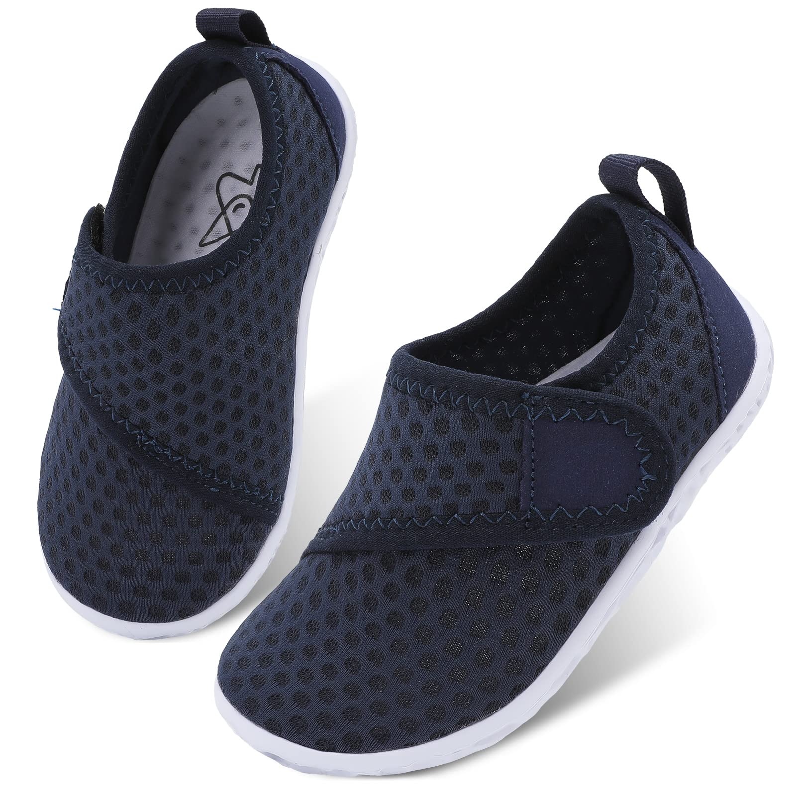 LeIsfIt Toddler Water Shoes Boys Girls Barefoot Aqua Socks Kids Breathable Quick-Dry Swim Shoes for Beach Pool Surf