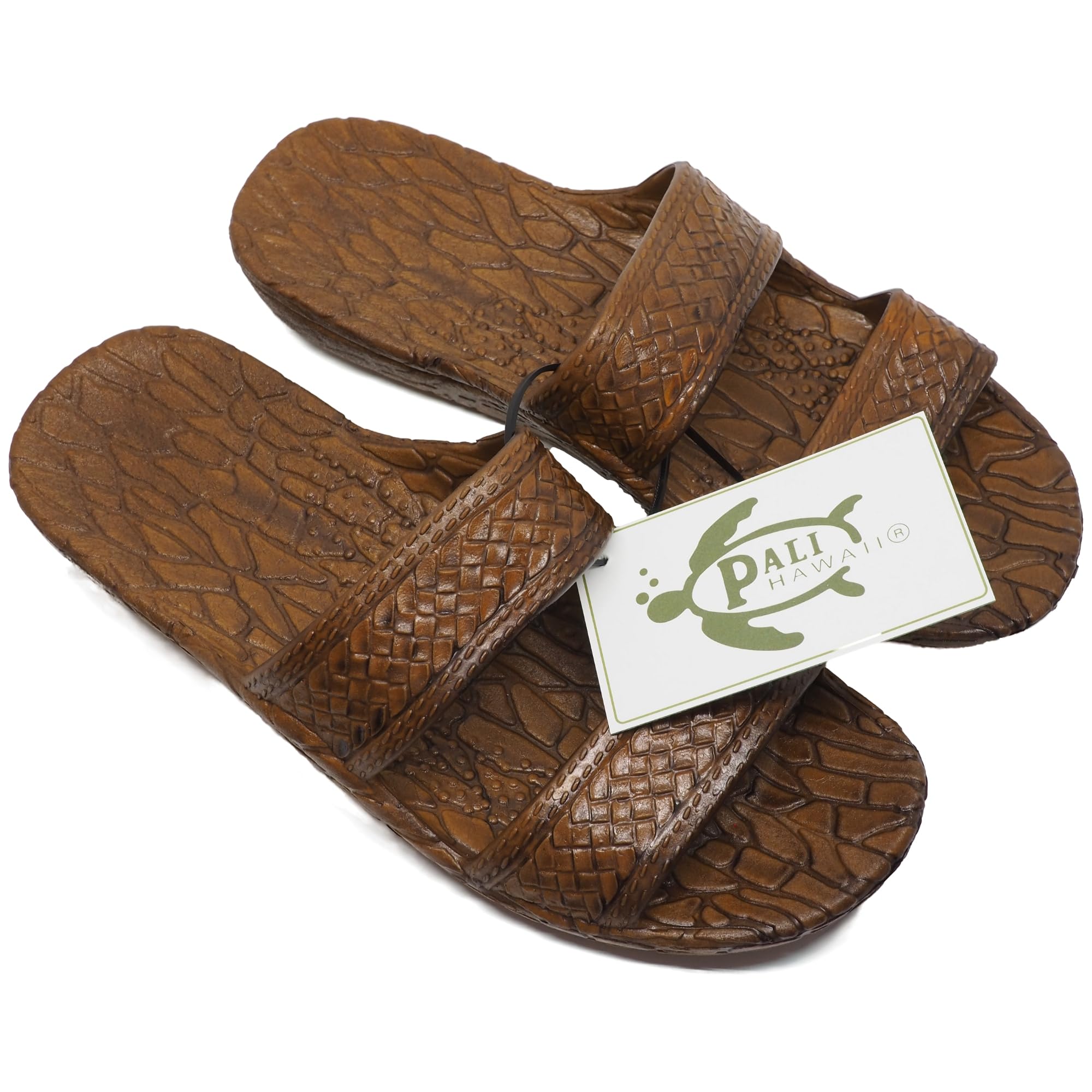 Pali Hawaii Light Brown JANDAL + Certificate of Authenticity