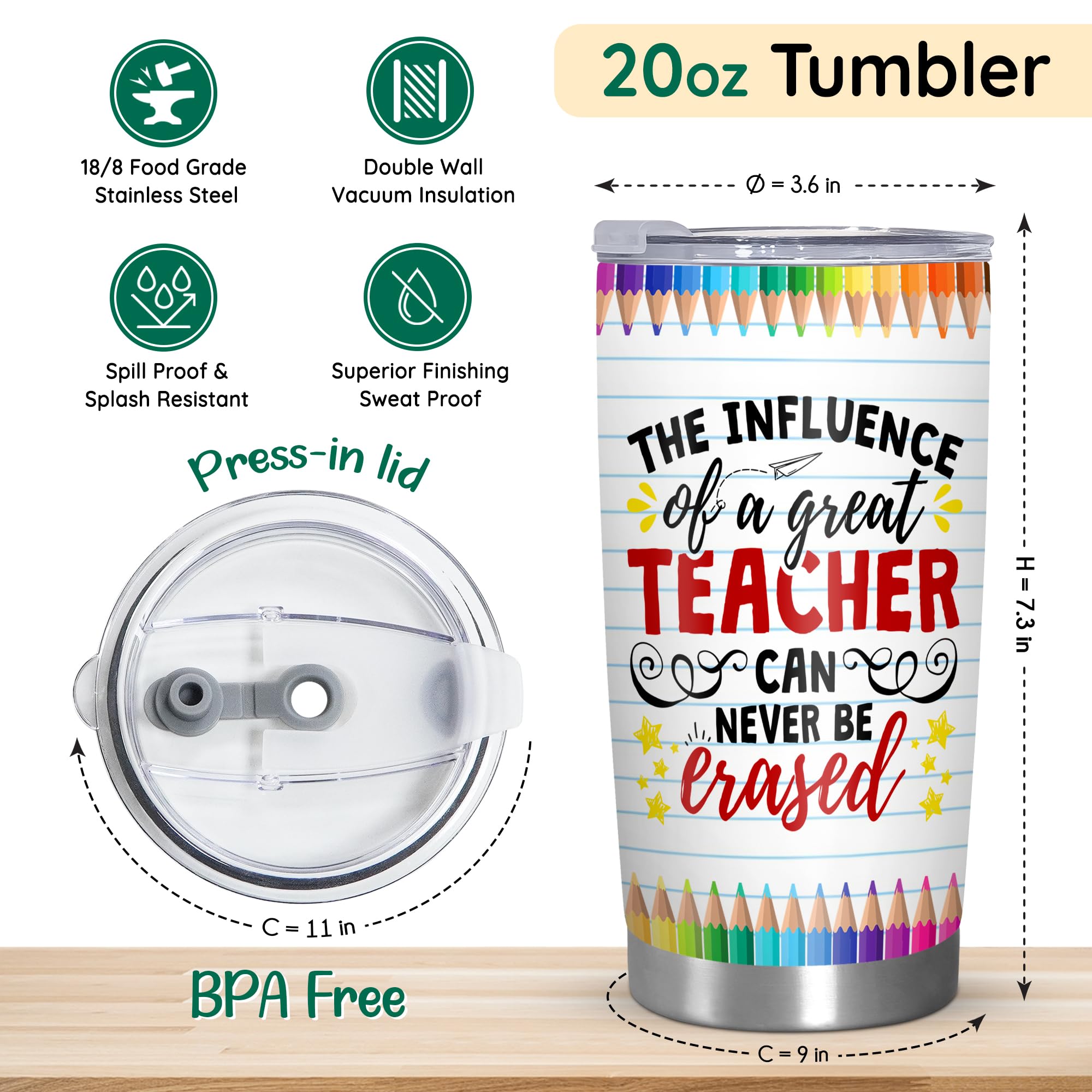TEEZWONDER Thank You Gifts for Women - Chaos Coordinator 20 oz Stainless Steel Insulated Tumbler with Lid - Employee Appreciation Birthday Gifts for Women Coworkers Boss Teacher Nurse Friend