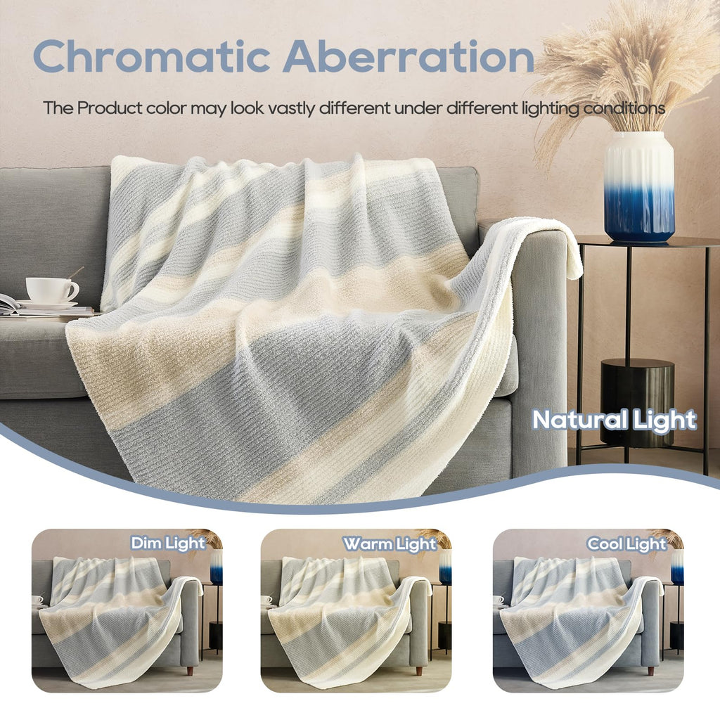 Checkered Throw Blanket, Black Soft Cozy Fluffy Knitted Throw Blankets for Couch, Sofa, Bed, Chair, Warm Fuzzy Travel Picnic Lightweight Plaid Blanket, 50x70 inches