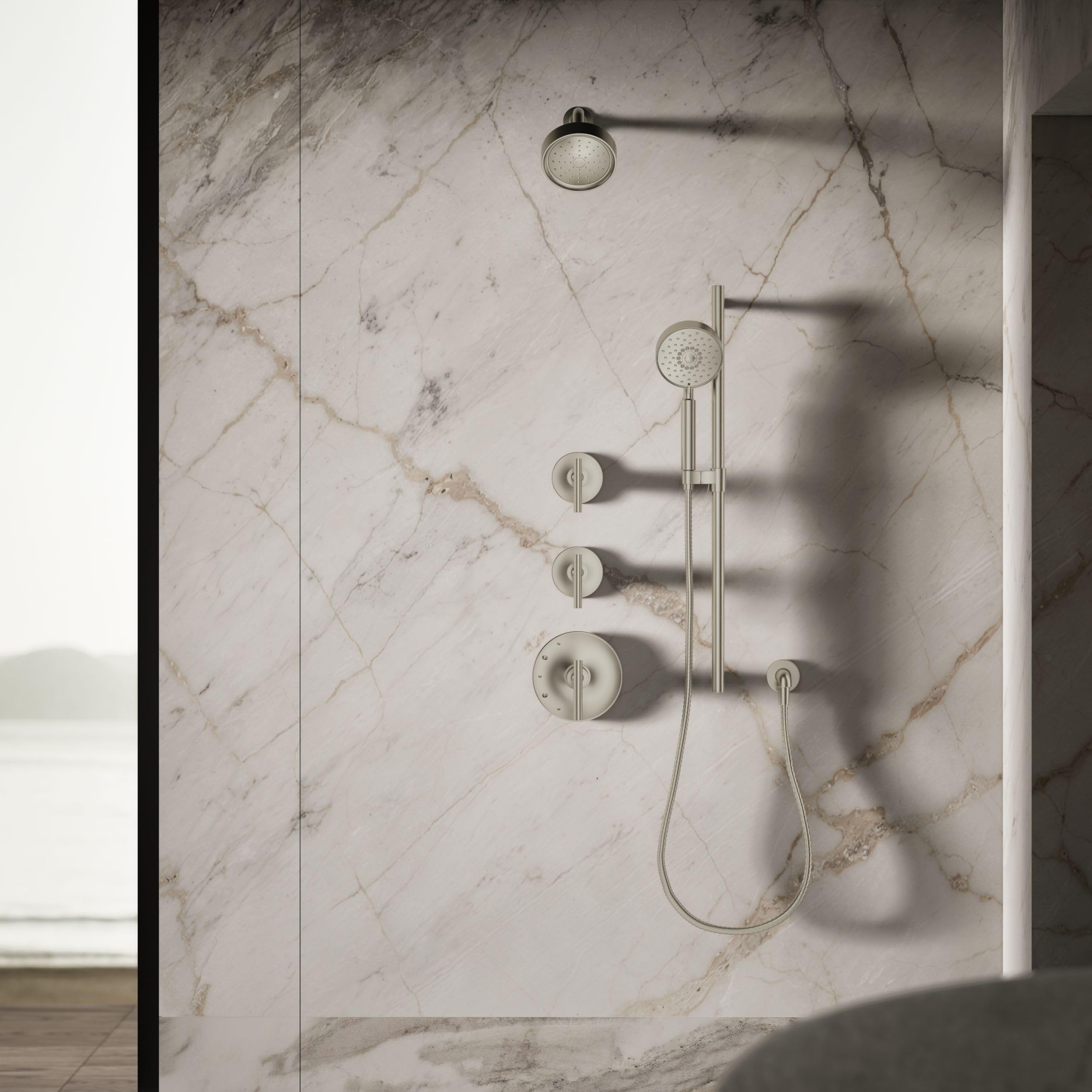 Kohler 965-AK-CP Purist® Single-function showerhead, 2.5 gpm, Polished Chrome
