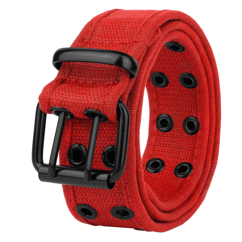 Gelante Canvas Double Grommet Hole Belt 12 Colors