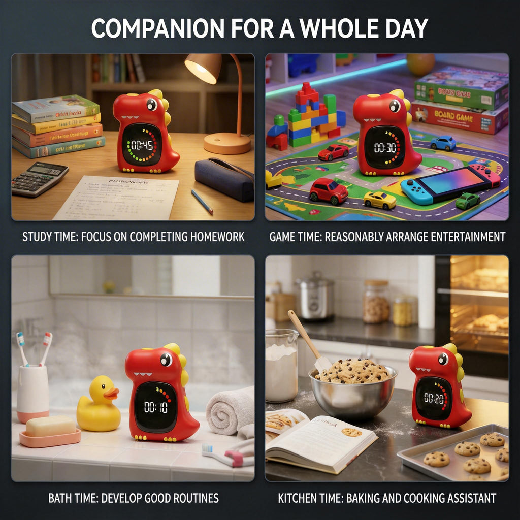 Visual Timer for Kids 99 Minute Digital Cute Kids Visual Timer Classroom Timer for Home School Study Teaching Time Management Countdown Timer