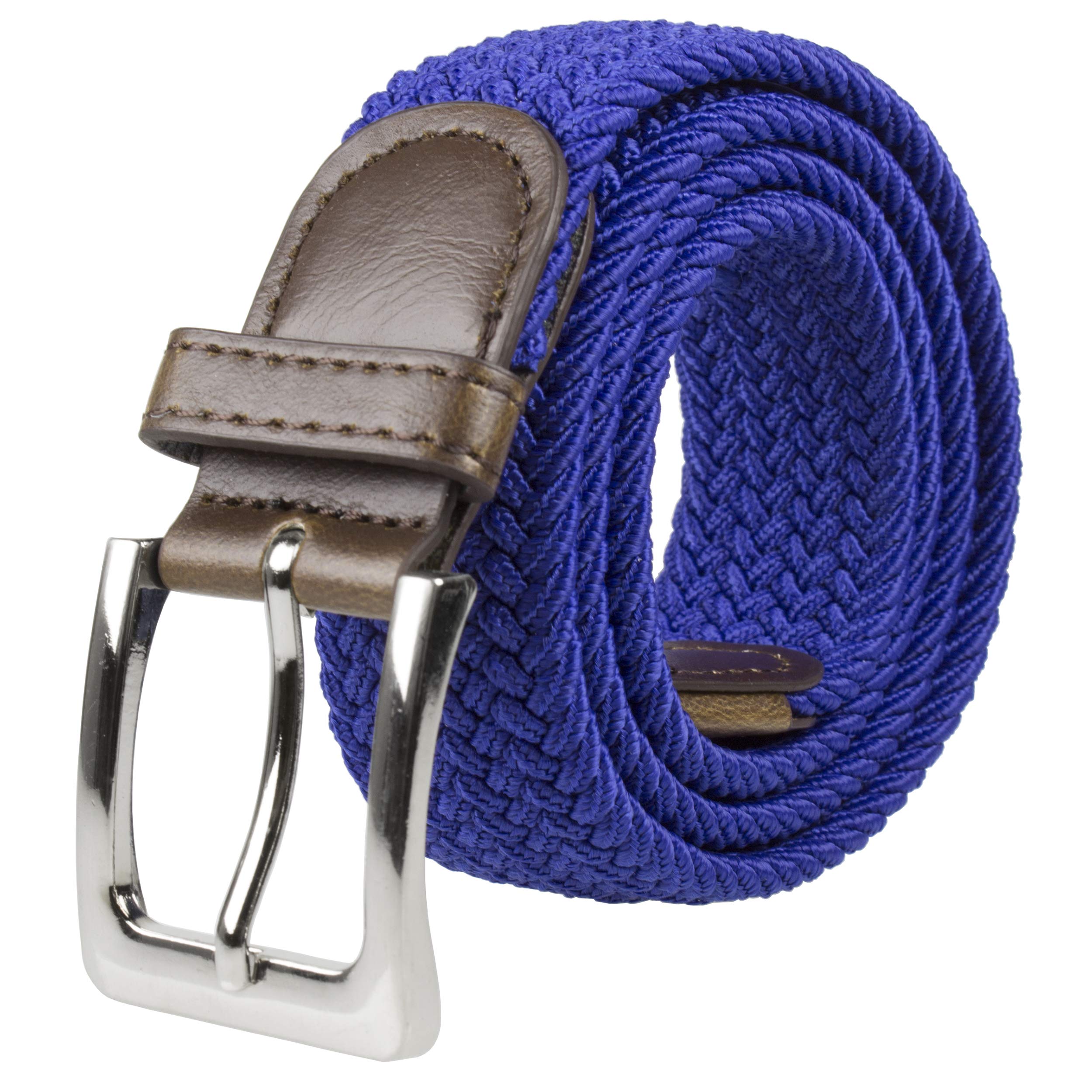 Gelante Canvas Elastic Fabric Woven Stretch Multicolored Braided Belts