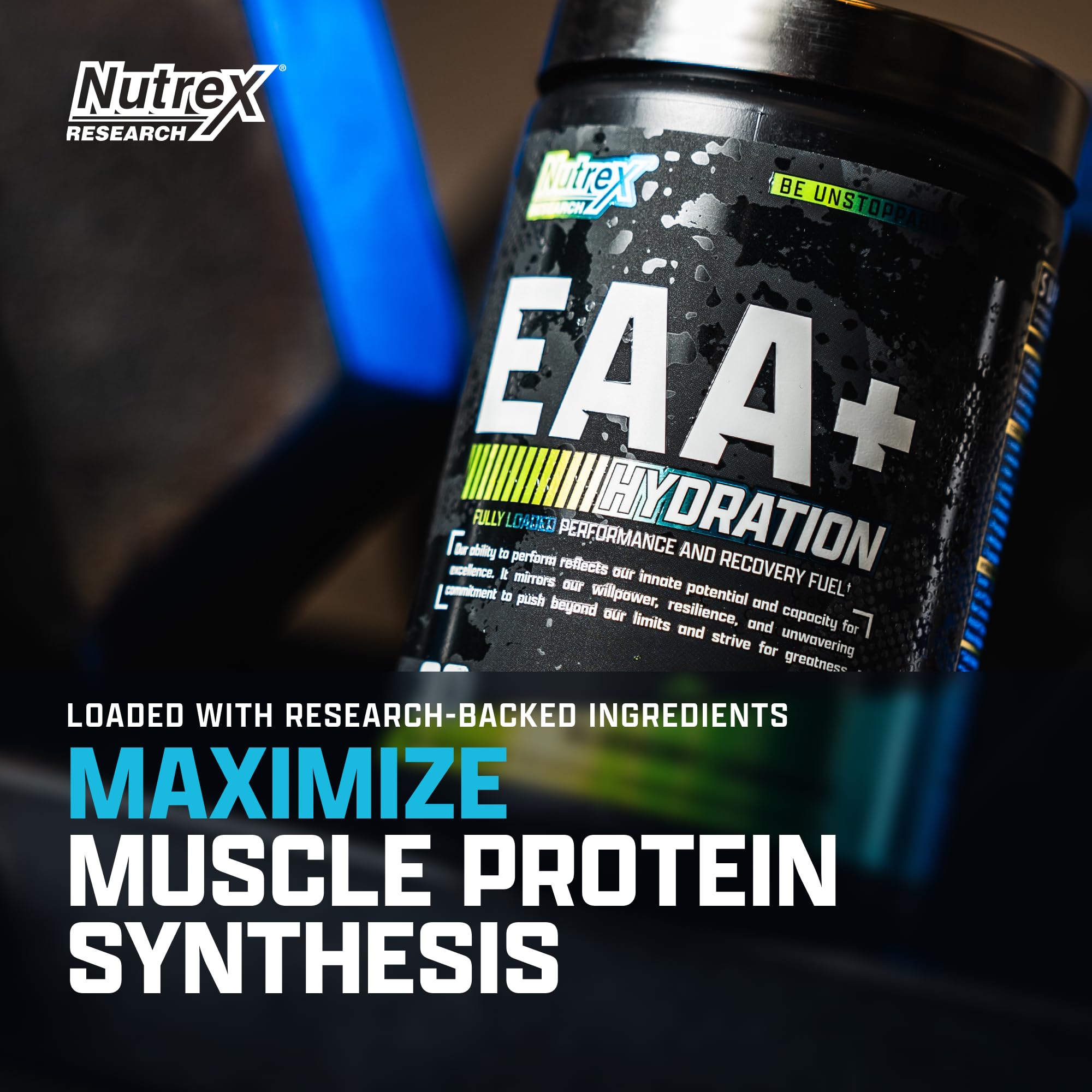 Nutrex Research EAA Hydration | EAAs + BCAAs Powder | Muscle Recovery, Strength, Muscle Building, Endurance | 8G Essential Amino Acids + Electrolytes | Apple Pear 30 Servings