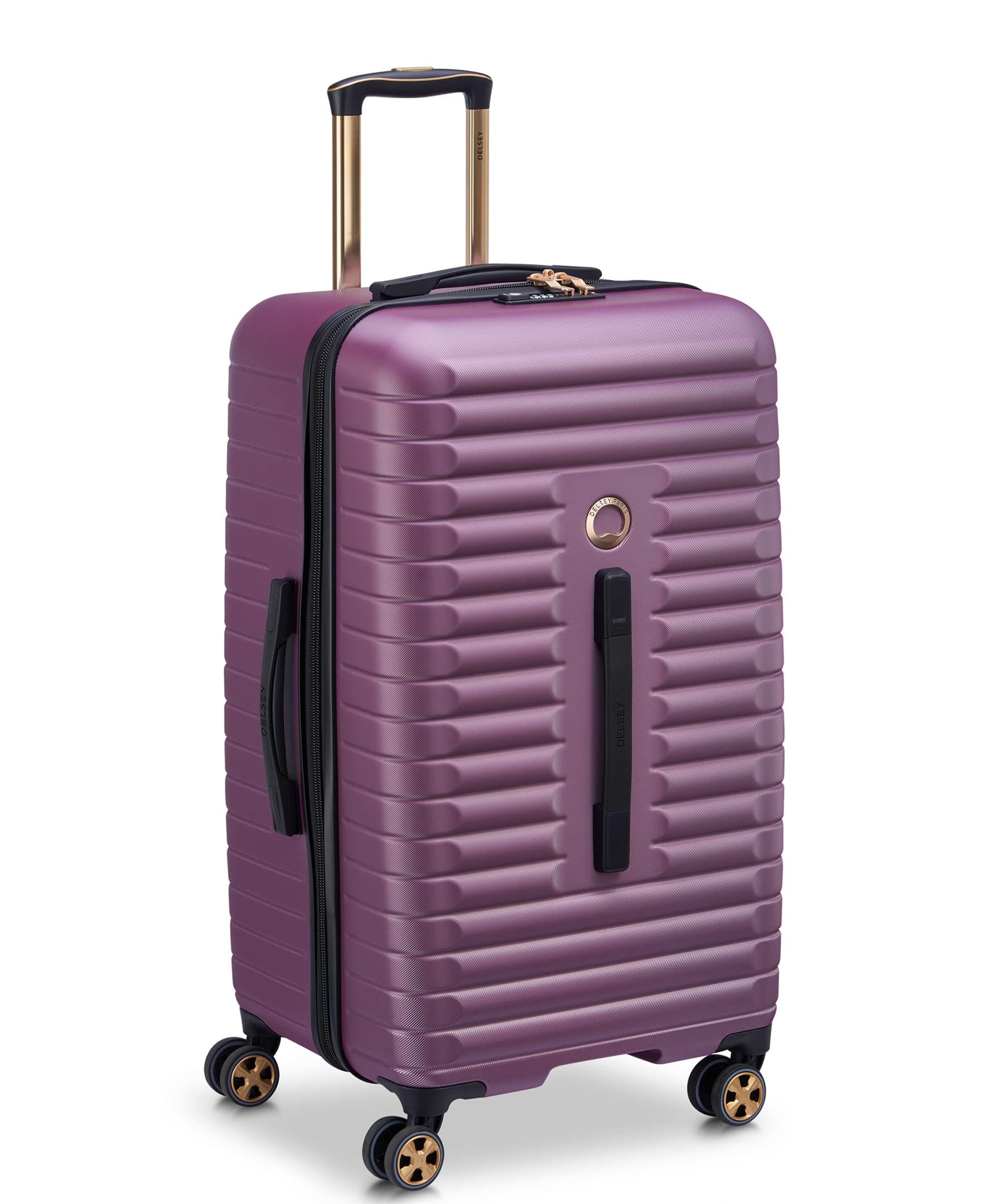 DELSEY PARIS Cruise 3.0 Hardside Expandable Luggage with Spinner Wheels, Black, Carry on 20 Inch