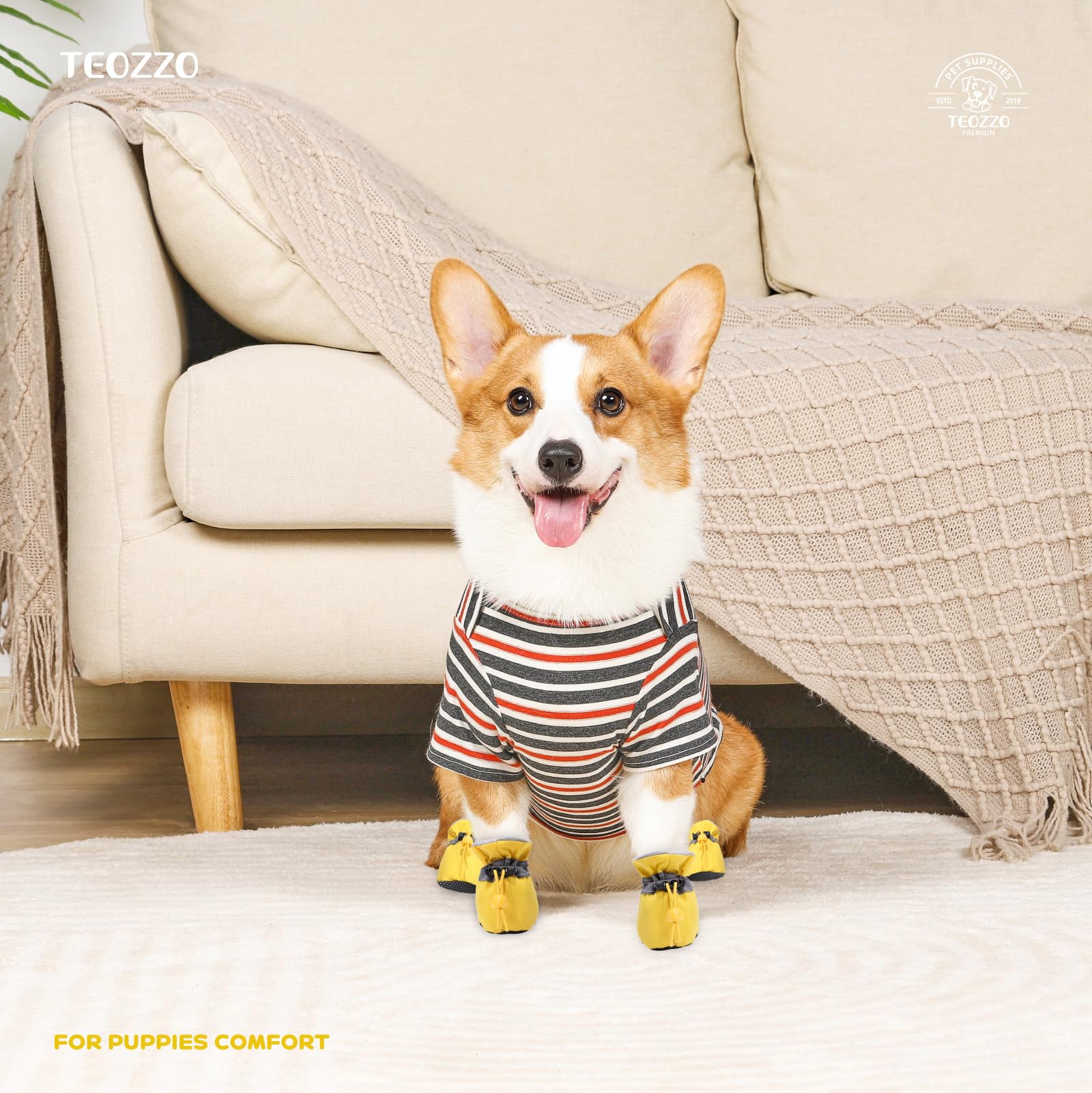 Dog Shoes for Hot Pavement, Summer Dog Boots & Paw Protector, Anti-Slip Sole Dog Booties with Reflective Straps Dog for Small Medium Dogs 4PCS (A-Pink, Size 3: 1.37"(Width))
