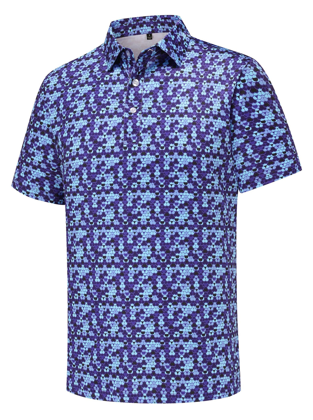 Men's Golf Polo Shirts Funny Golf Shirts for Men Performance Moisture Wicking Quick Dry Athletic Short Sleeve Shirts