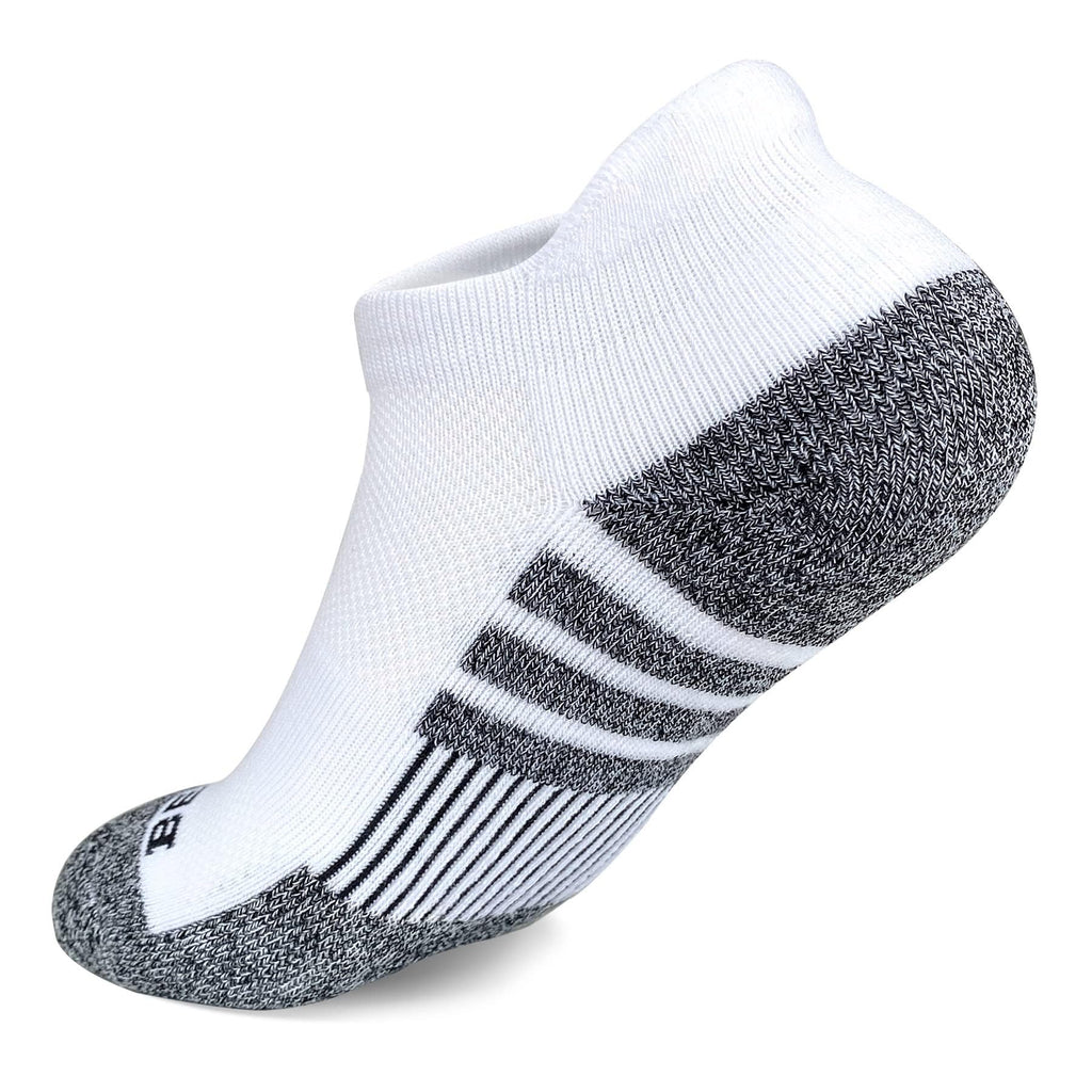 BERING Kids' Athletic Cushion Ankle Socks 6 Pairs Low Cut Heel Tab for Youth Big Boys Girls
