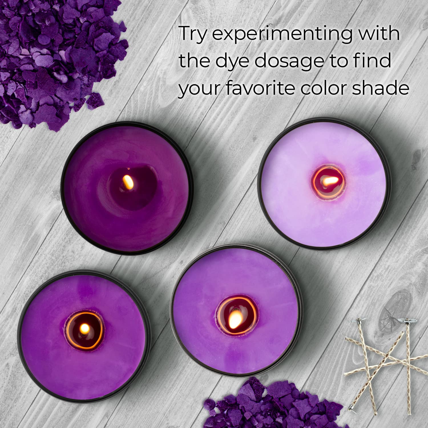 Liquid Candle Wax Dye for Soy Candle Making - 16 Popular Candle Dye Coloring Set - Premium Liquid Candle Wax Coloring - Highly Concentrated Candle Colors