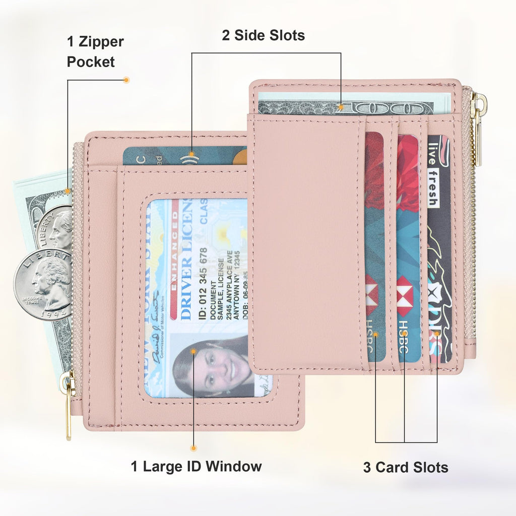 Sodsay Card Case Slim Front Pocket Wallet for Women Credit Card Holder with Keychain | Slim, Credit Card Holder, Front Pocket, with Keychain | Slim