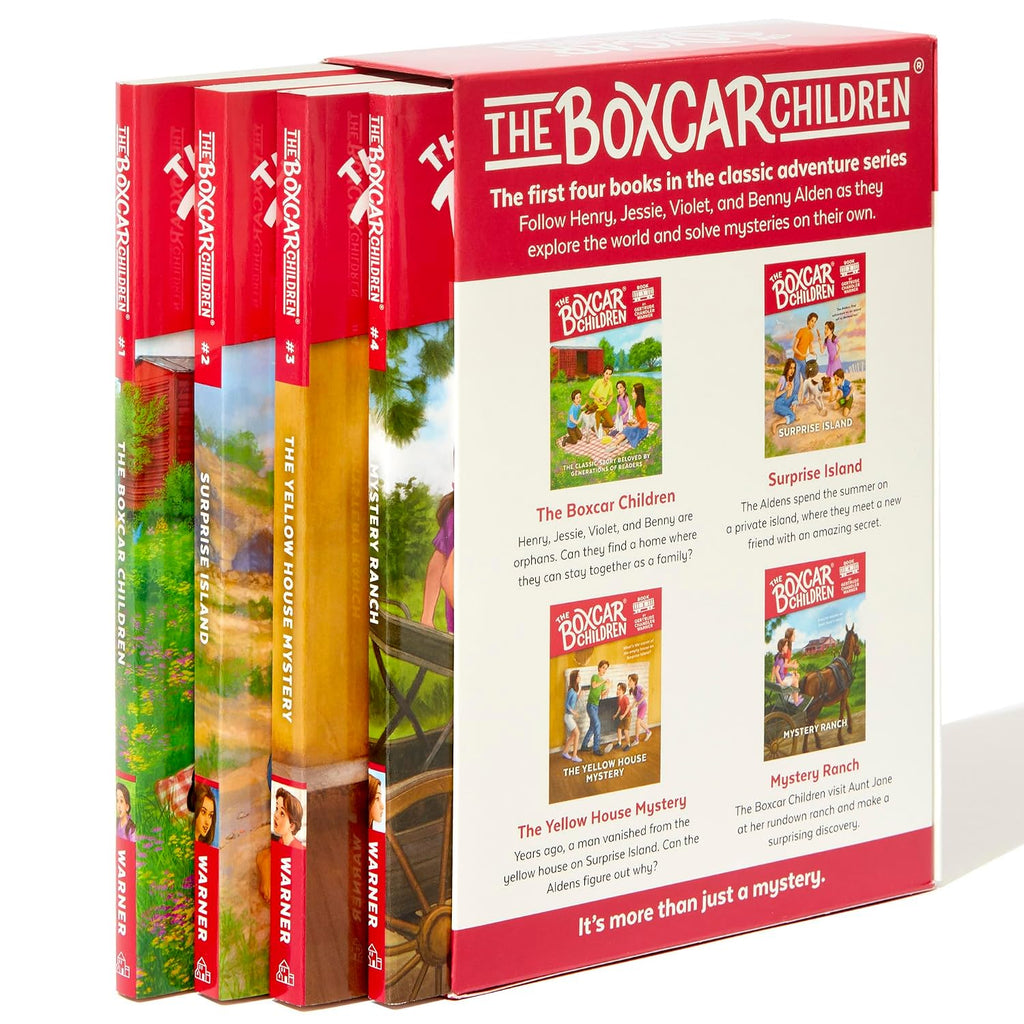 The Boxcar Children Mysteries Boxed Set 1-4: The Boxcar Children; Surprise Island; The Yellow House; Mystery Ranch