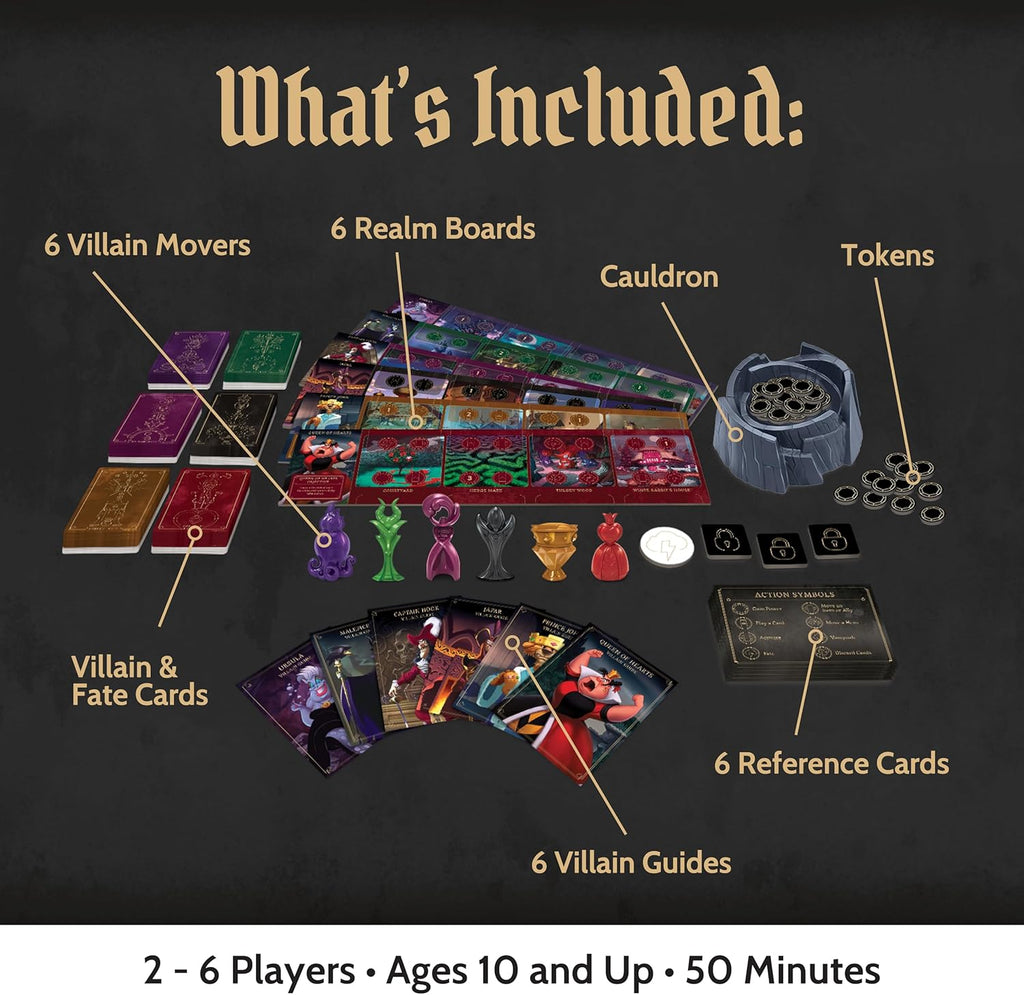 Ravensburger Disney Villainous Strategy Board Game for Age 10 and Up - 2019 Toty Game of The Year Award Winner