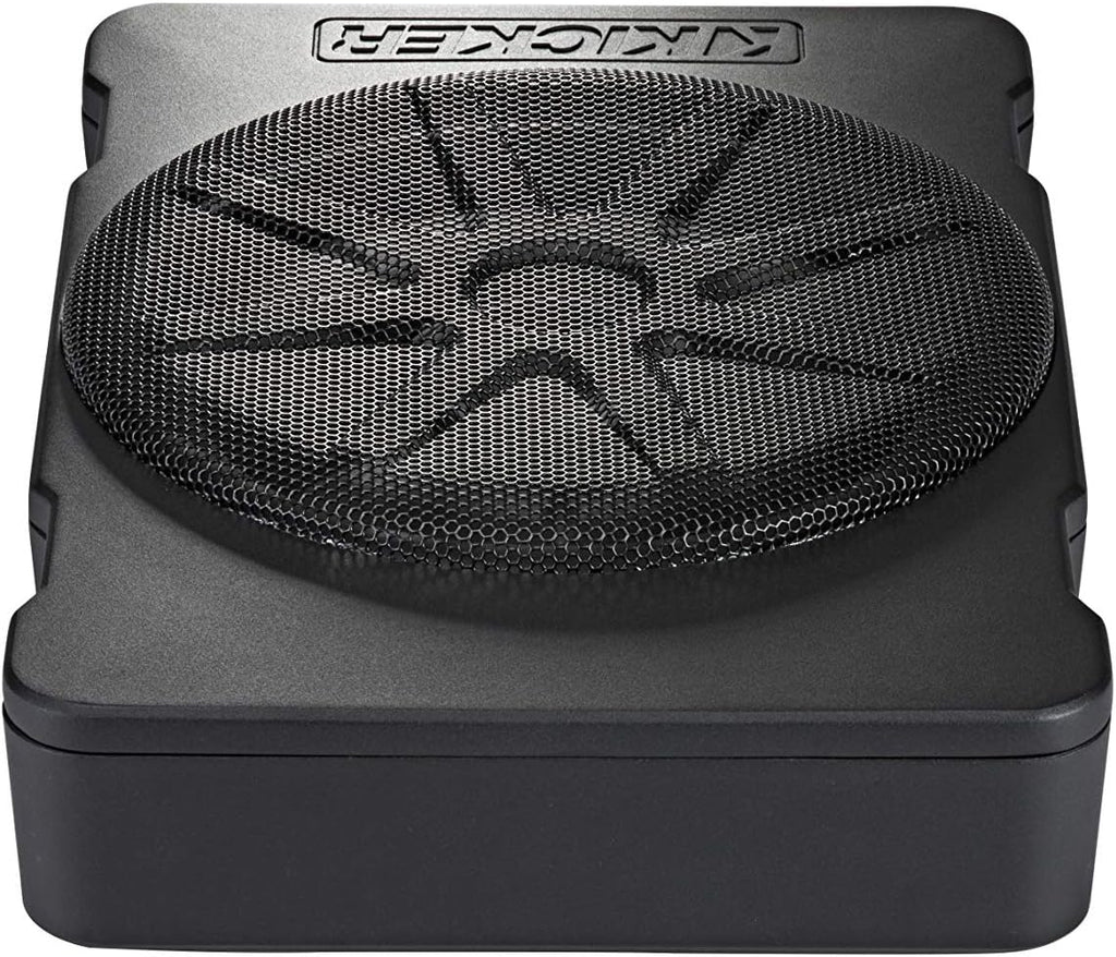KICKER 46HS10 Hideaway Compact Powered Subwoofer, 10-Inch