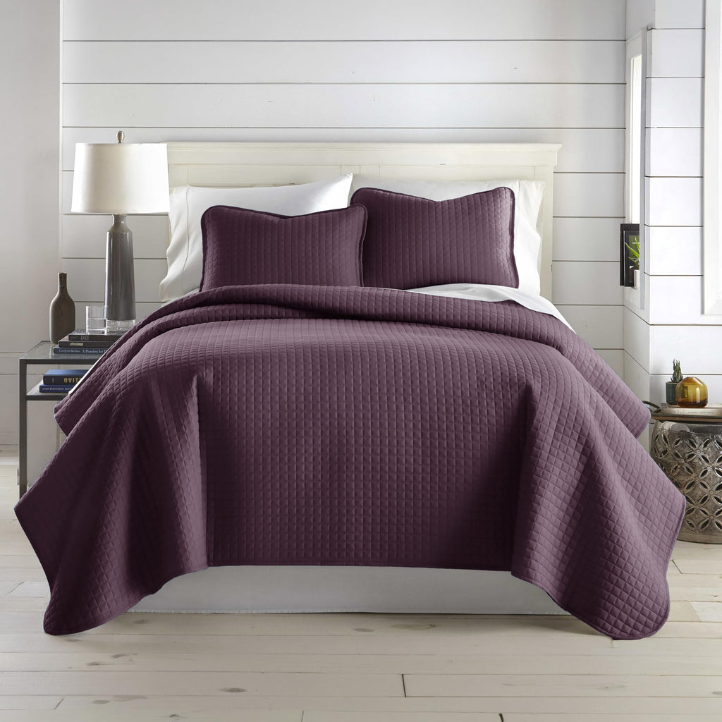 Southshore Fine Living, Inc. XL Twin Quilt Set, Microfiber Quilted Bedspread, White Bedding Twin Coverlet w/Pillow Sham, Pet Hair Resistant Bedding Coverlet Set, Quilted Coverlet, Bright White Quilt