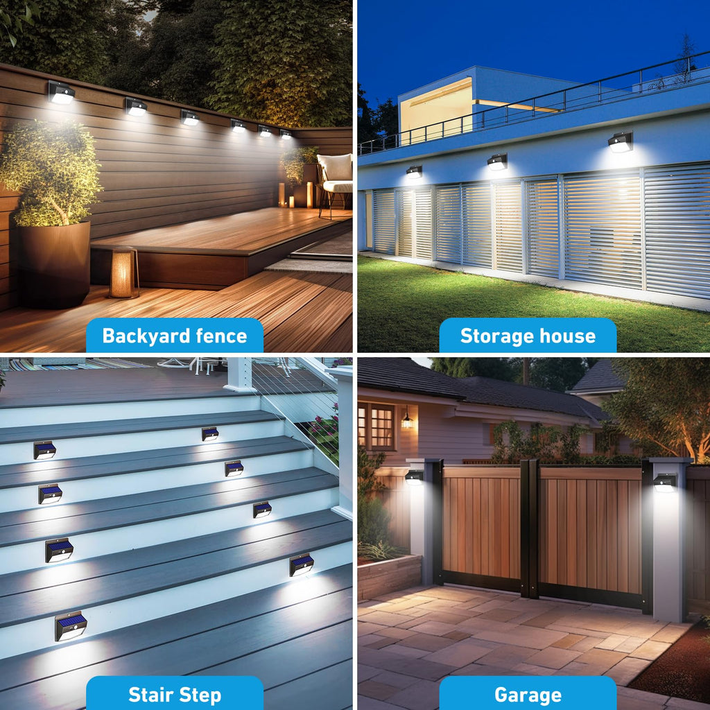 Peasur 1 Pack Solar Motion Lights Outdoor, Solar Security Light with 3 Modes, IP65 Waterproof Flood Lights Outside for Camping Garden Patio Garage Backyard, Brown Warm