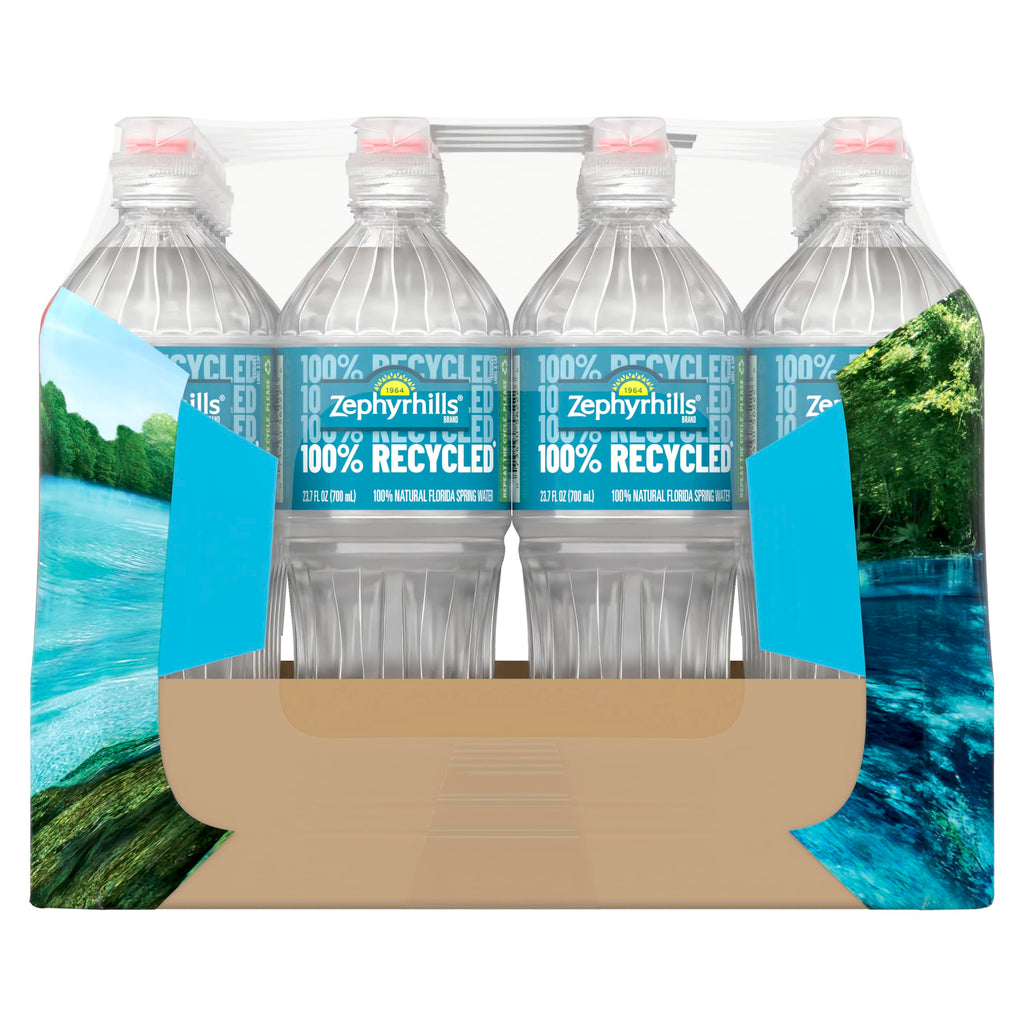Zephyrhills Spring Water, 8 oz Mini Bottles, 48 Pack (3 Cases)