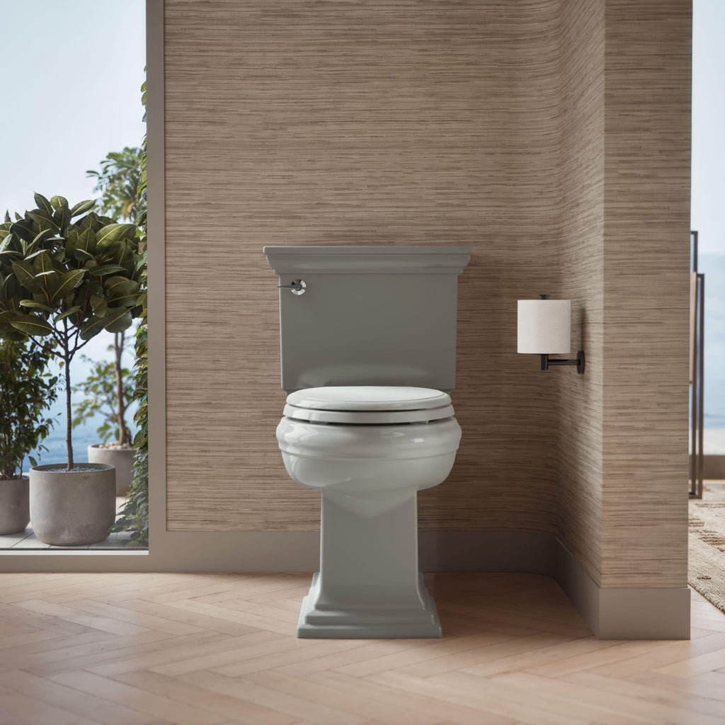 KOHLER 4733-RL-17 Glenbury ReadyLatch Quiet Close Elongated Toilet Seat, Soft Close Toilet Seats, Teal