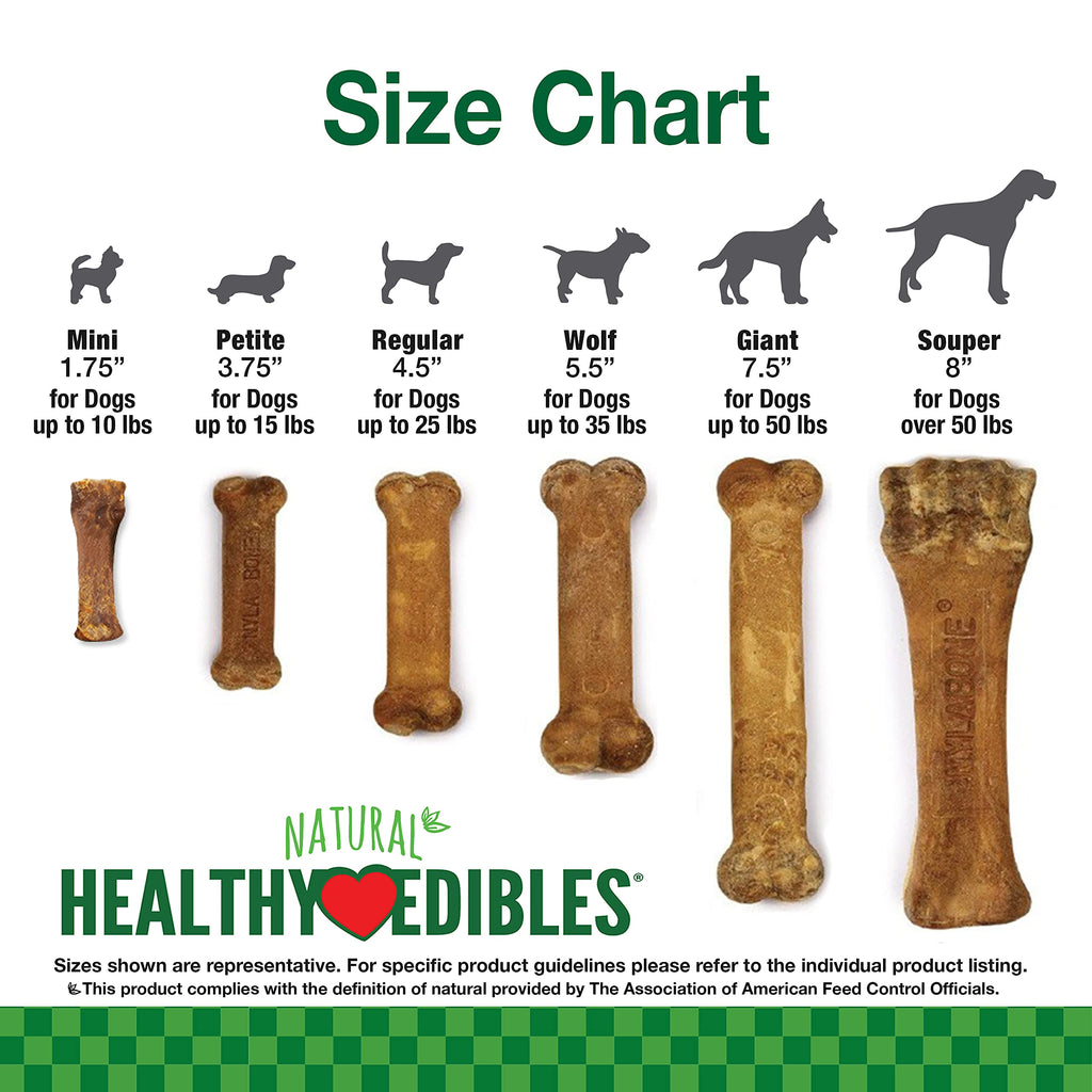 Nylabone Healthy Edibles Natural Dog Chews Long Lasting Bacon Flavor Treats for Dogs, X-Large/Souper (1 Count)