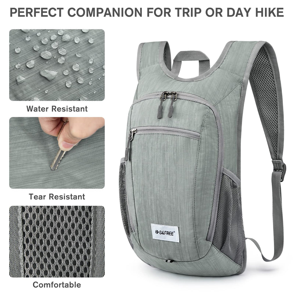G4Free 10L/15L Hiking Backpack Lightweight Packable Hiking Daypack Small Travel Outdoor Foldable Shoulder Bag