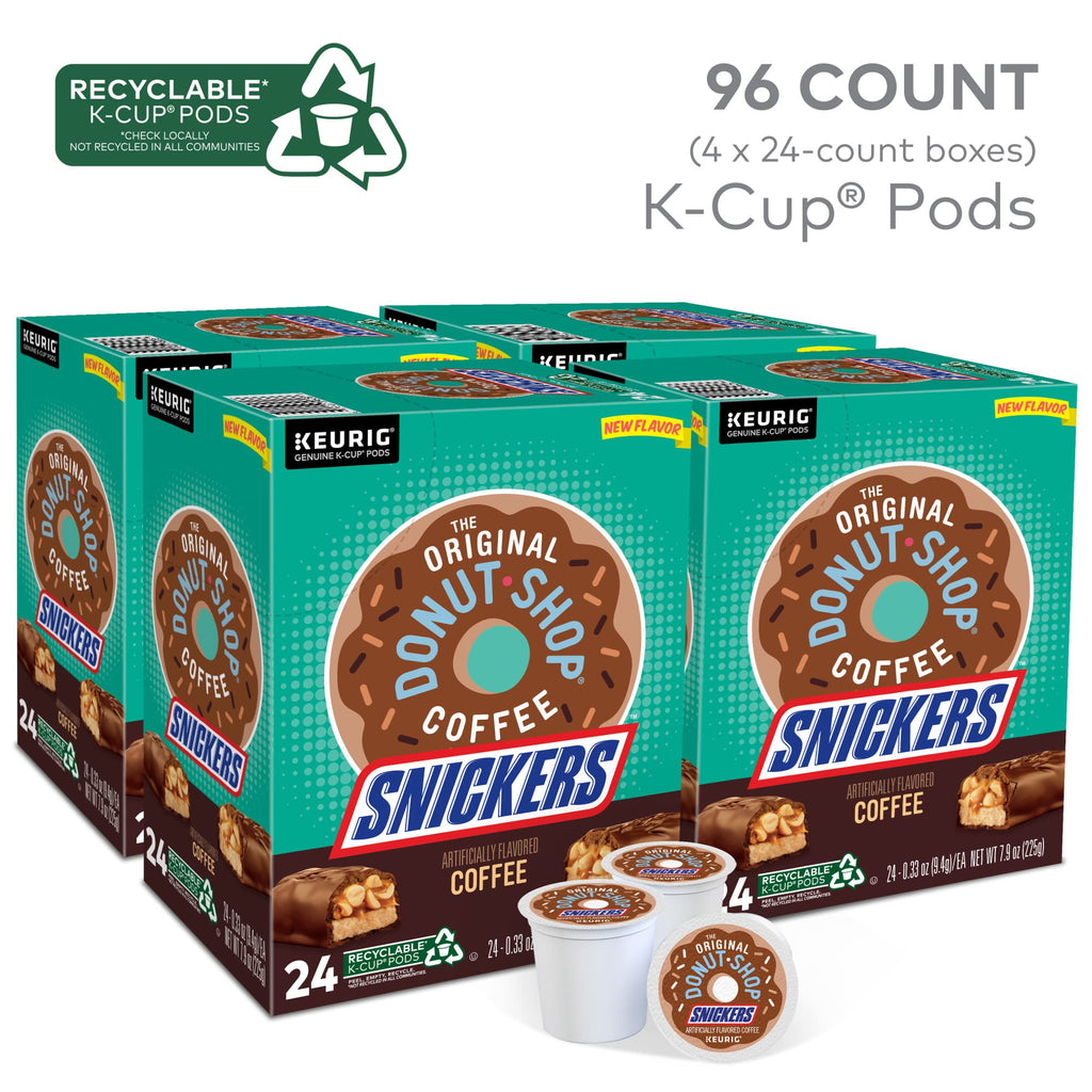The Original Donut Shop Coffee Chocolate Glazed Donut Keurig Single-Serve K-Cup Pods, Medium Roast Coffee, 60 Count (6 Packs of 10)