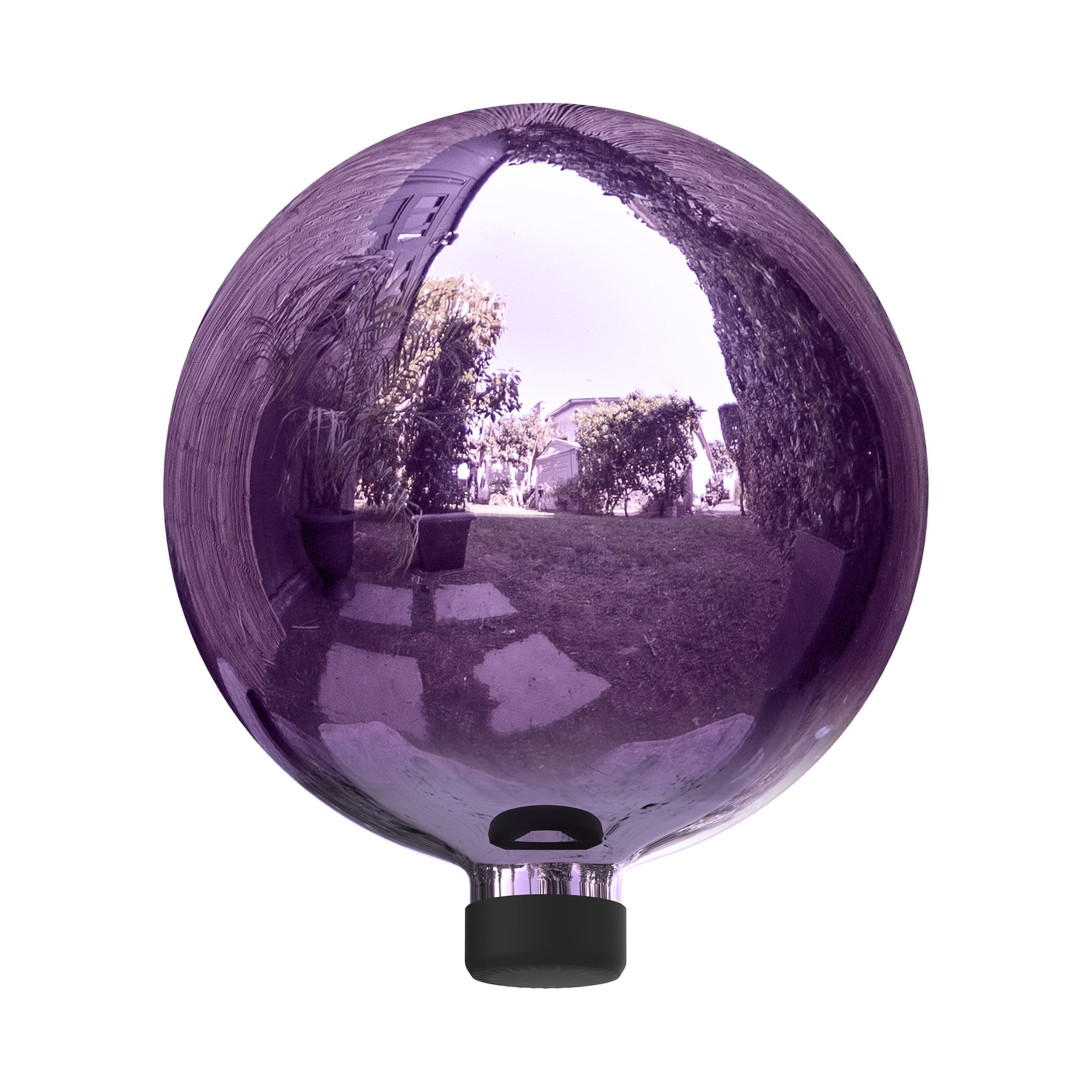Alpine Corporation | 10" Indoor/Outdoor Glass Gazing Globe — Festive Garden & Yard Décor Accent — Blue