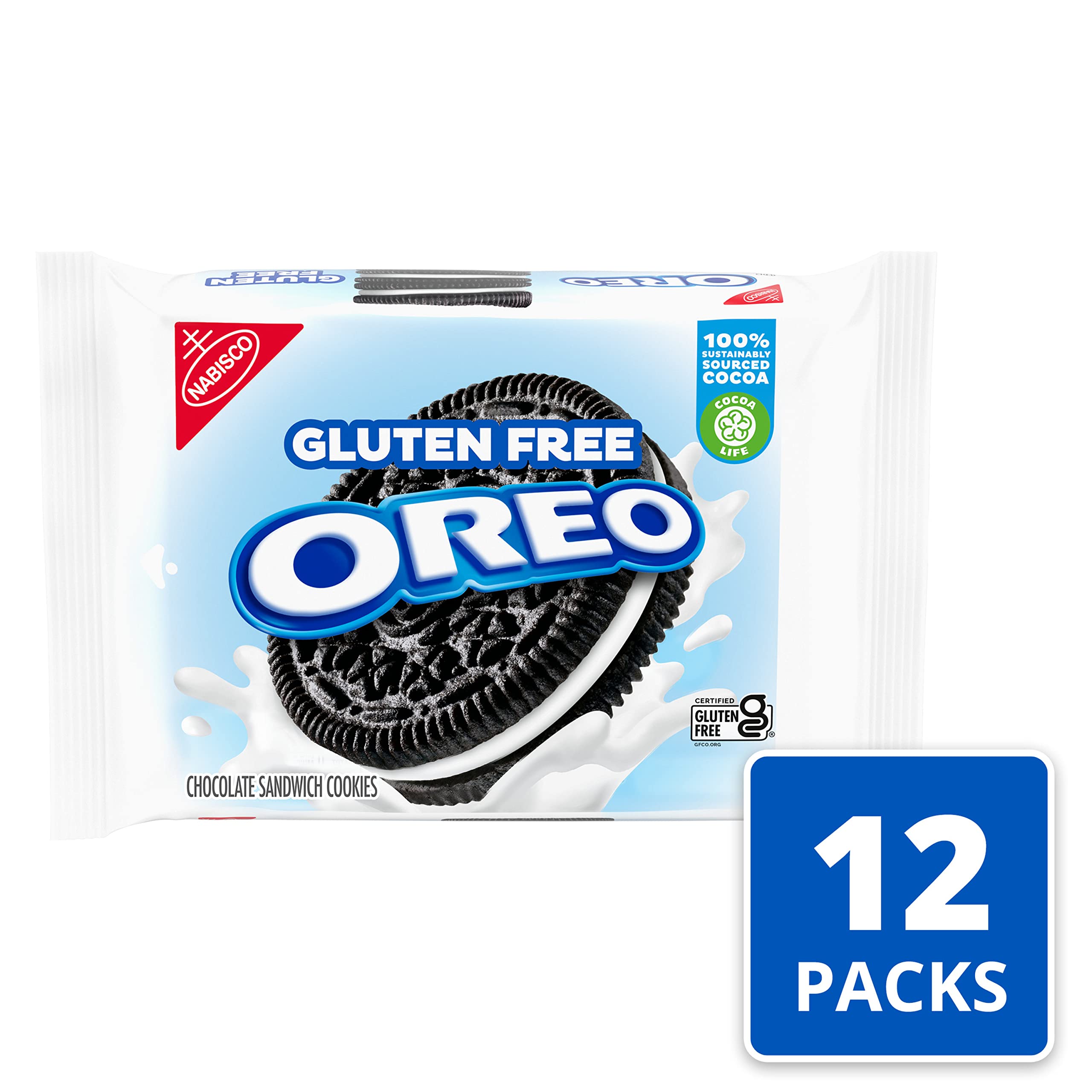 OREO Double Stuf Golden Sandwich Cookies, Family Size, 20 oz