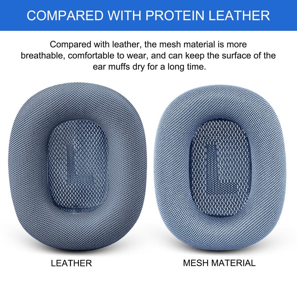 Ear Cushions for AirPods Max - Mesh Fabric Ear Cups Cover Replacement - Upgraded Cushion for Apple Air Pods Max Headphones (Green)
