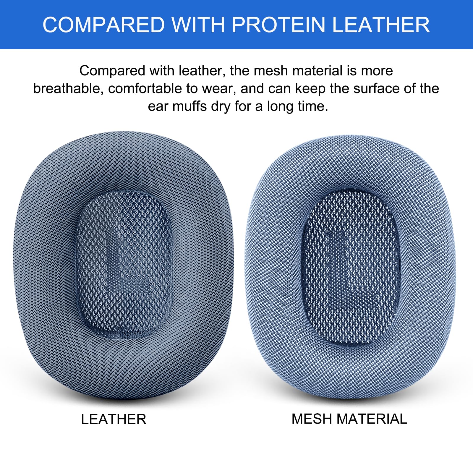 Ear Cushions for AirPods Max - Mesh Fabric Ear Cups Cover Replacement - Upgraded Cushion for Apple Air Pods Max Headphones (Green)