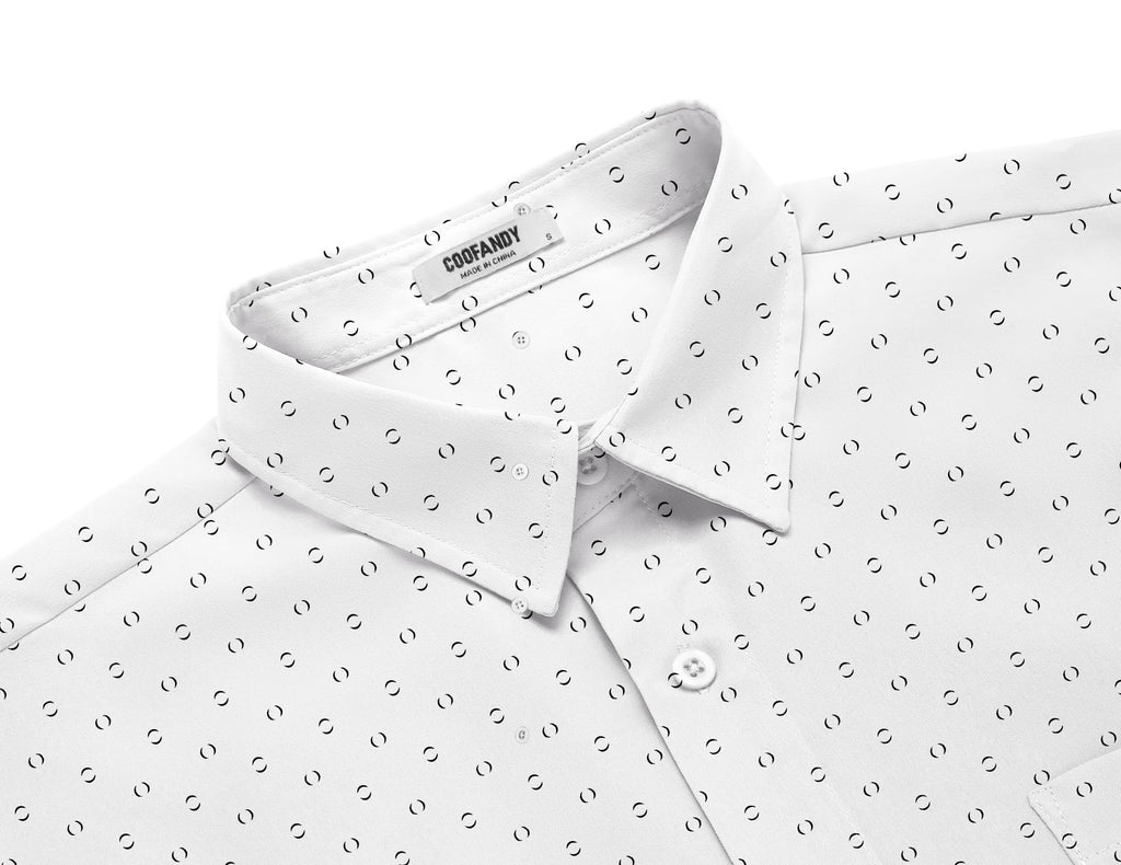 COOFANDY Mens Long Sleeve Button Down Shirts Casual Untucked Shirts for Men Dress Shirts Beach Wedding Shirts