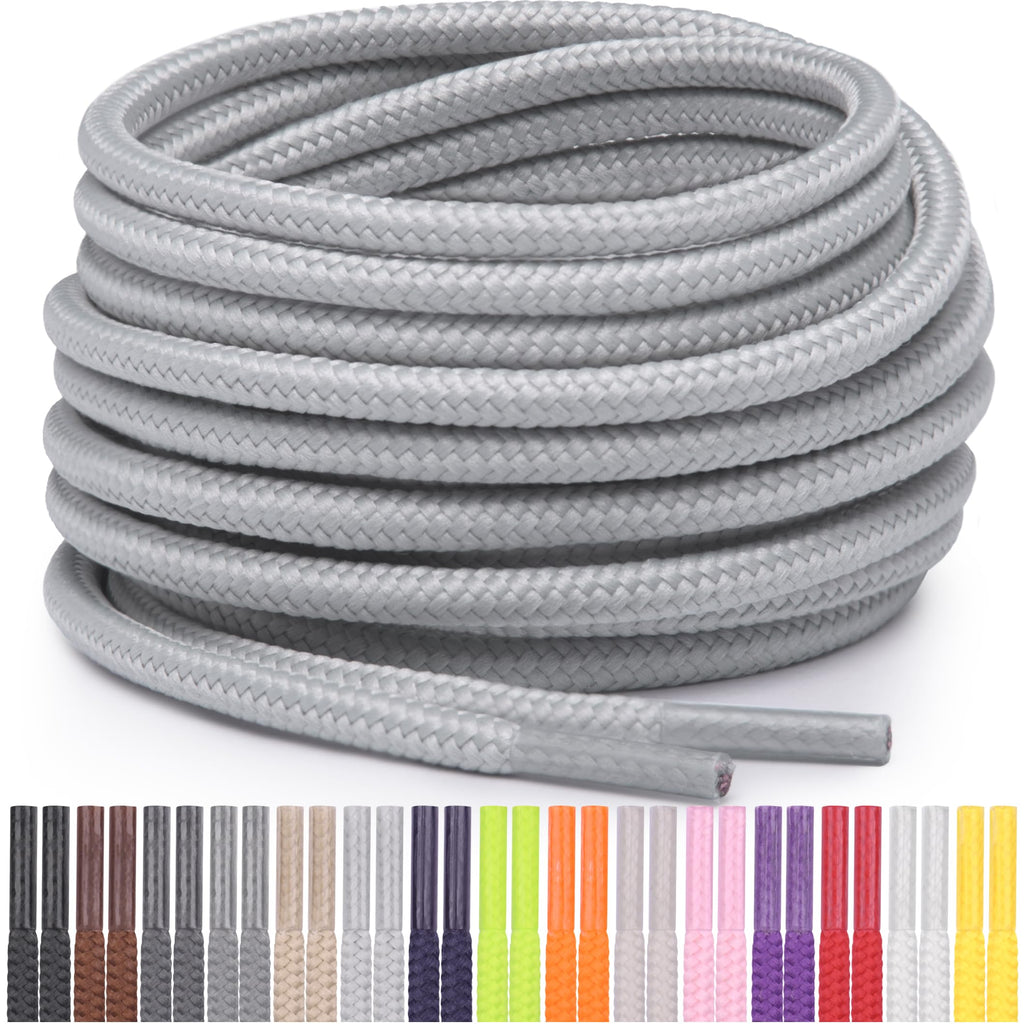 Miscly Round Shoelaces [1 Pair] 5/32″ Thick - For Shoes, Sneakers & Boots