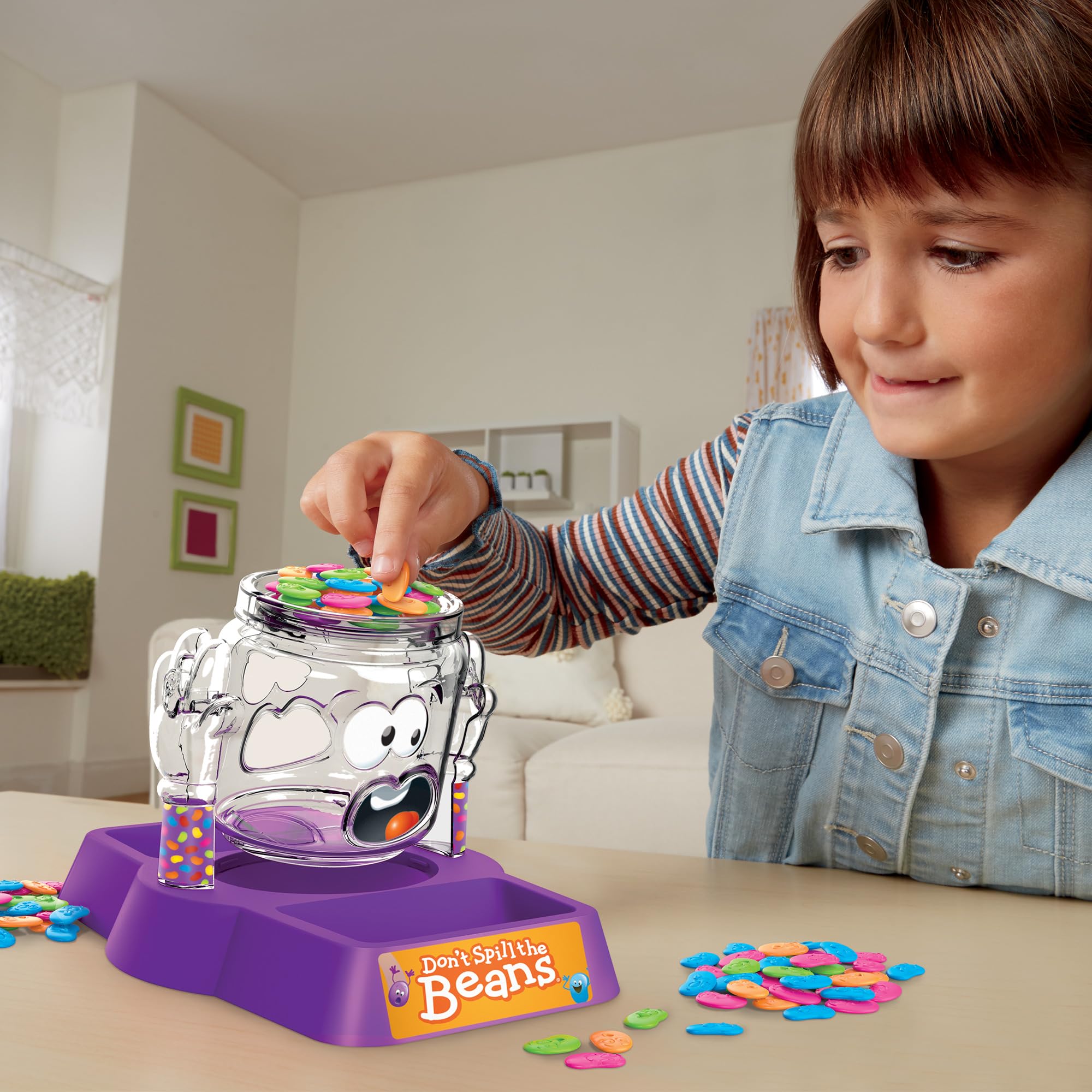 Hasbro Gaming Don't Spill The Beans Game for Kids, Easy and Fun Balancing Game for Children Ages 3 and Up, Easter Gifts for Boys and Girls, Preschool Games for 2 Players, Kids Board Games