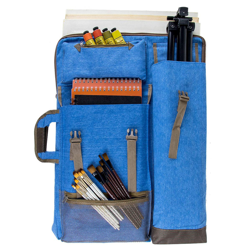TRANSON Art Portfolio Case Artist Backpack Canvas Bag Large 26” x 19.5”