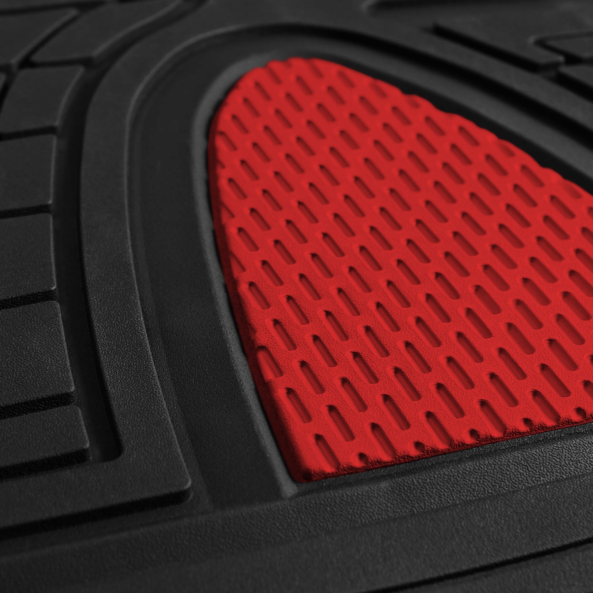 FH Group Automotive Floor Mats - Heavy-Duty Rubber Floor Mats for Cars, Universal Fit Full Set, Climaproof Floor Mats, Trimmable Floor Mats for Most Sedan, SUV, Truck Floor Mats Beige