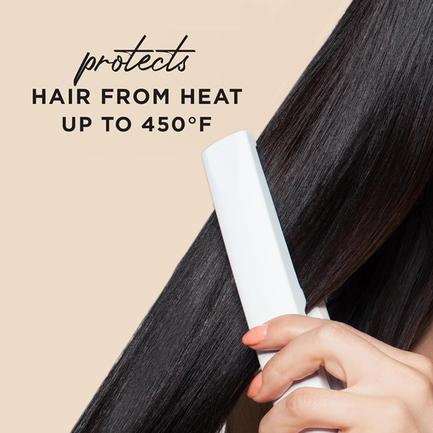 Hair Food Coconut & Argan Oil Heat Protectant Leave-In Spray for All Hair Types, 450°F Heat Protection, Sulfate-Free, Paraben-Free, Dye-Free, Alcohol-Free, Adds Shine, 6.4 Fl Oz